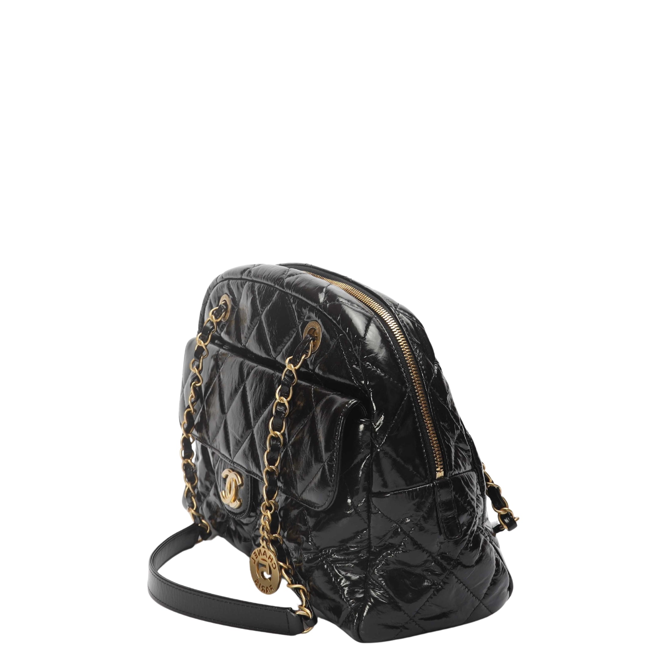 Chanel Quilted Bowling Bag