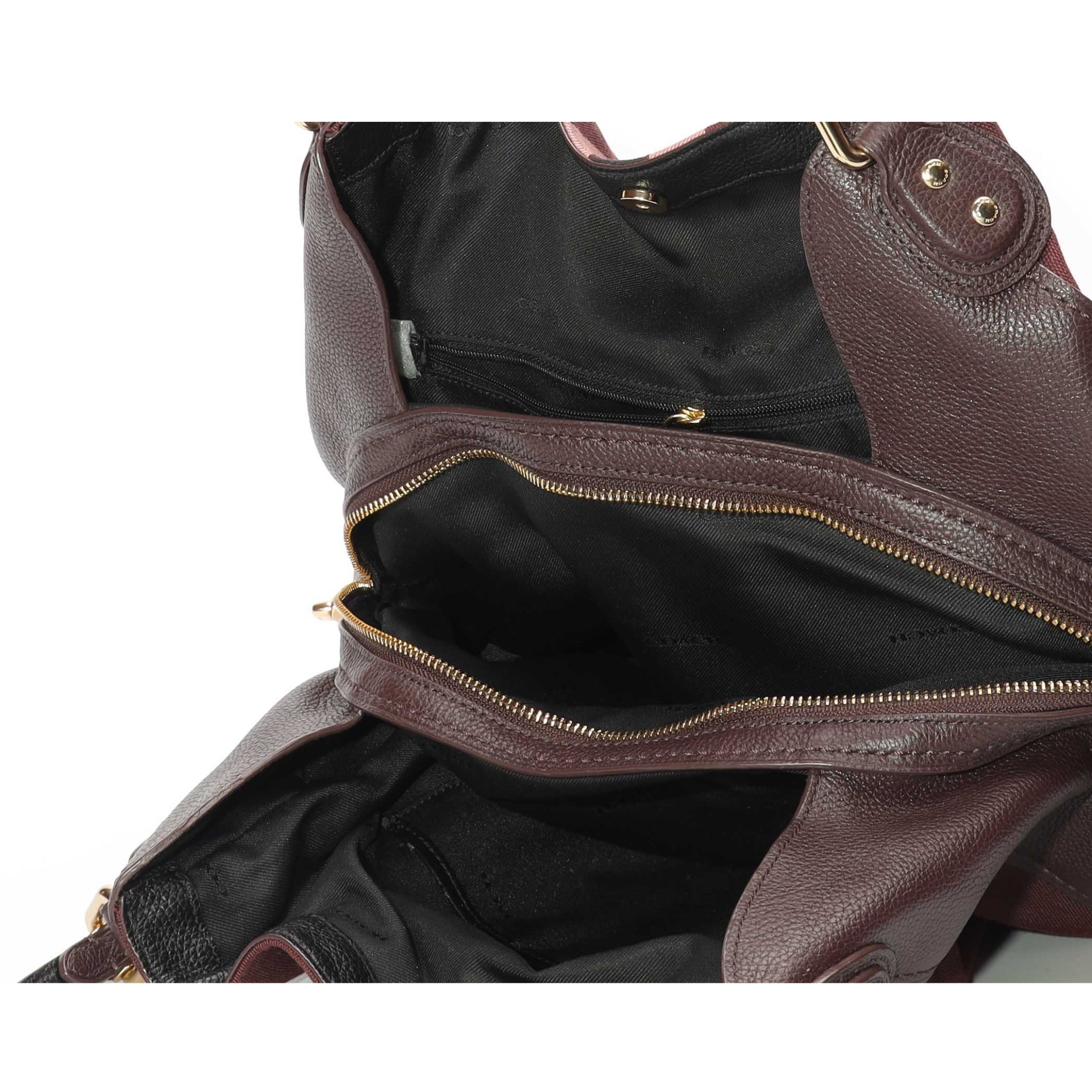 Coach Edie Maroon Shoulder Bag 31