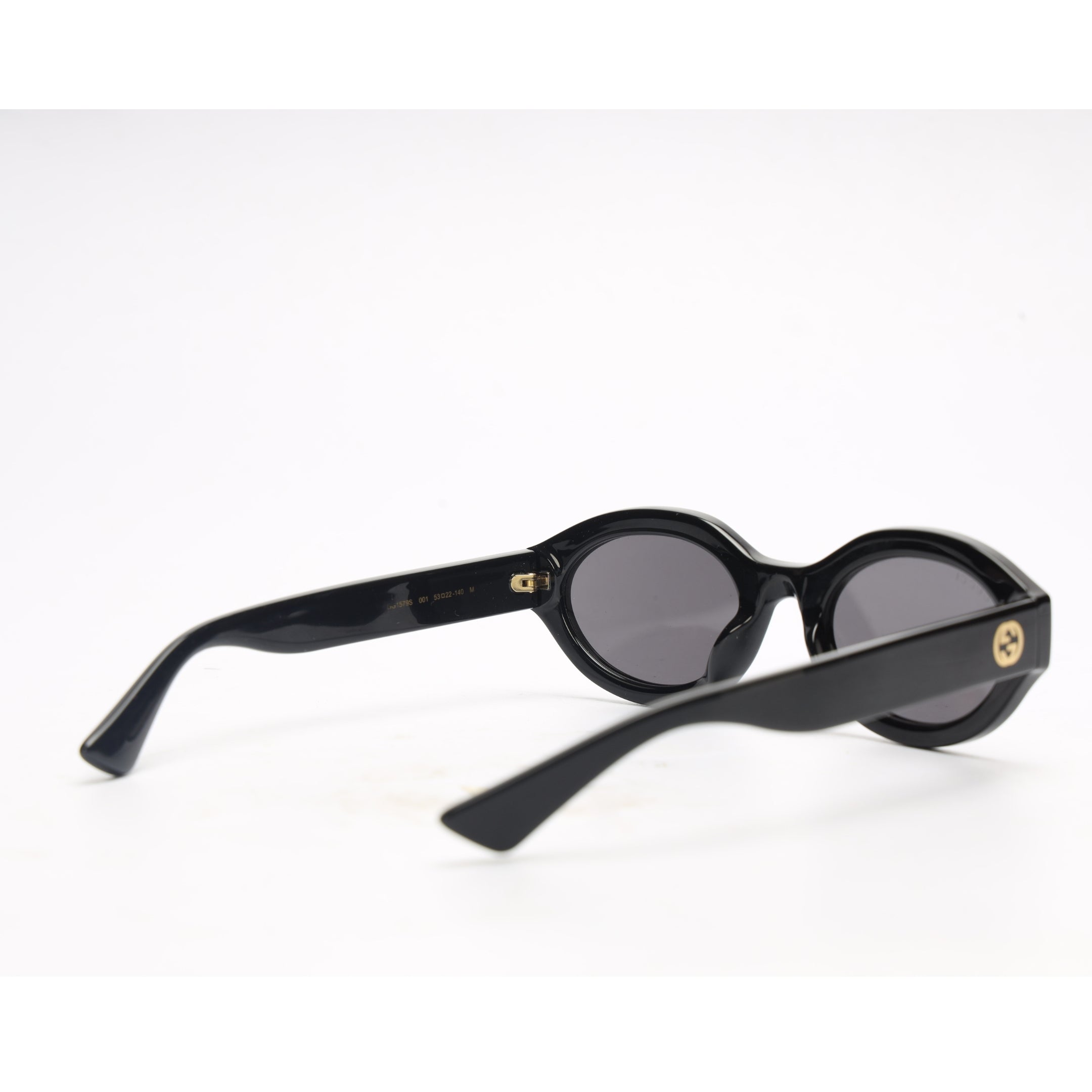 Gucci Black Oval Frame Sunglasses
