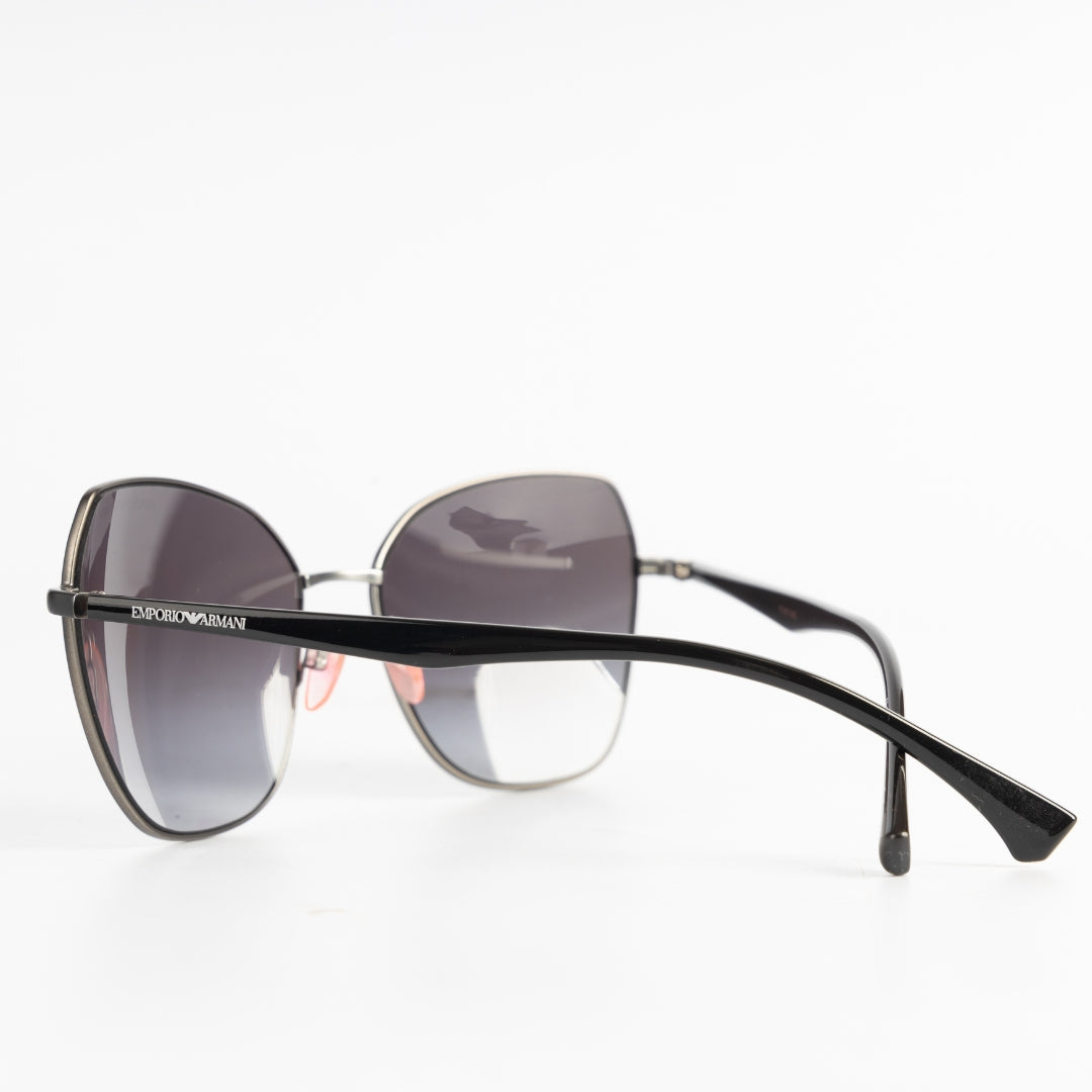 Emporio Armani Matte Gunmetal Sunglasses