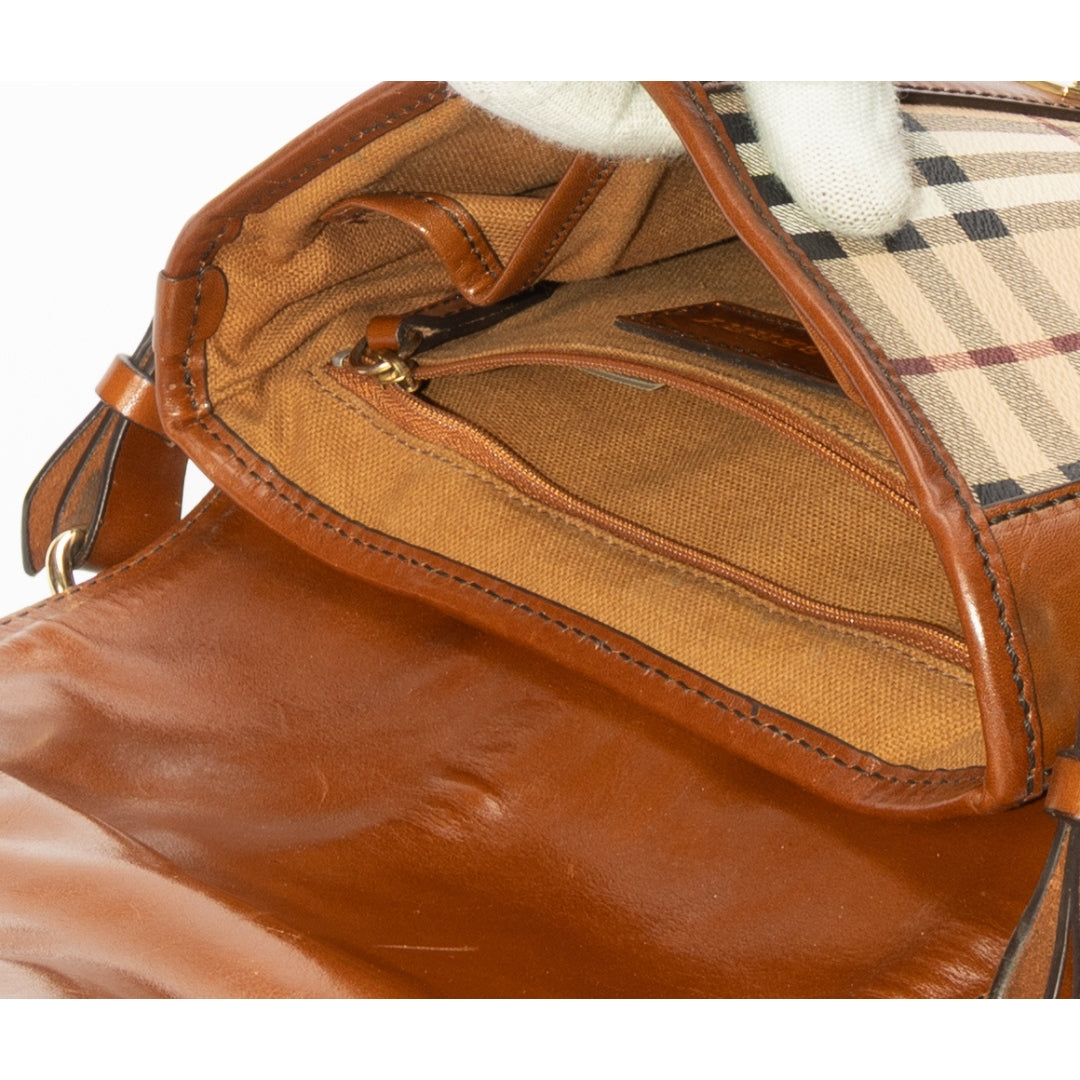 Burberry Haymarket Check Brickfield Crossbody Bag