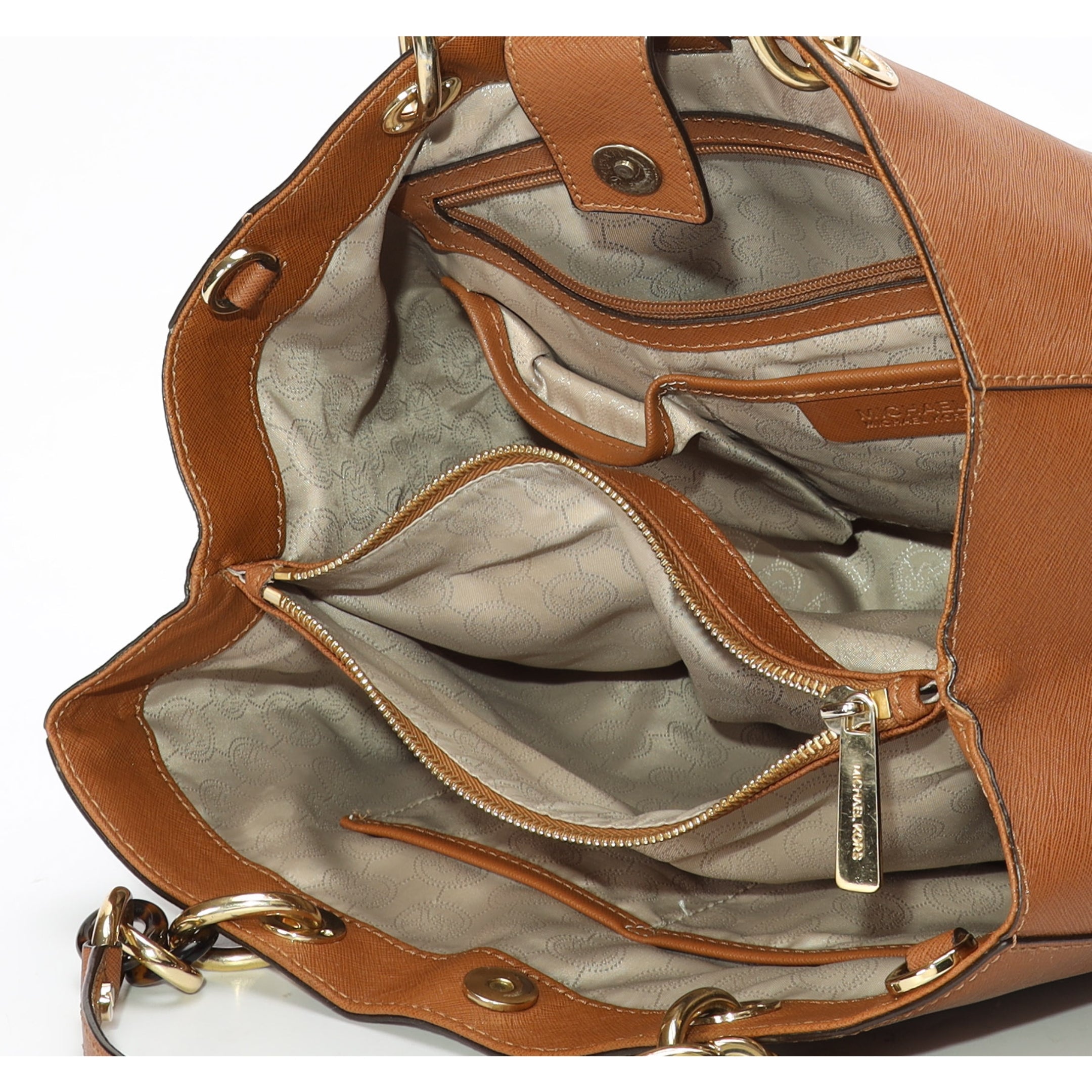 Michael Kors Cynthia Tan Convertible Satchel