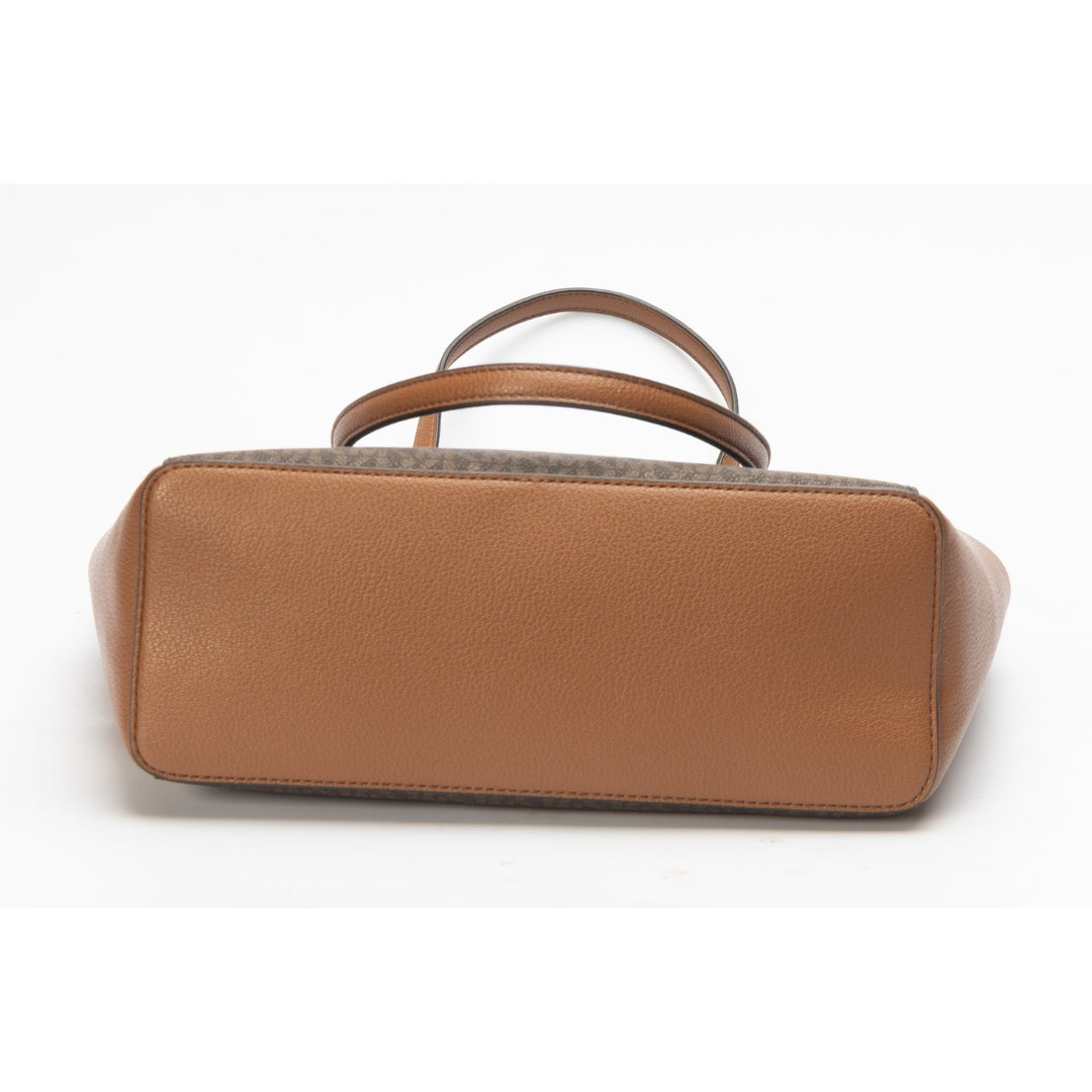 Michael Kors Charlotte Brown Large Tote Bag