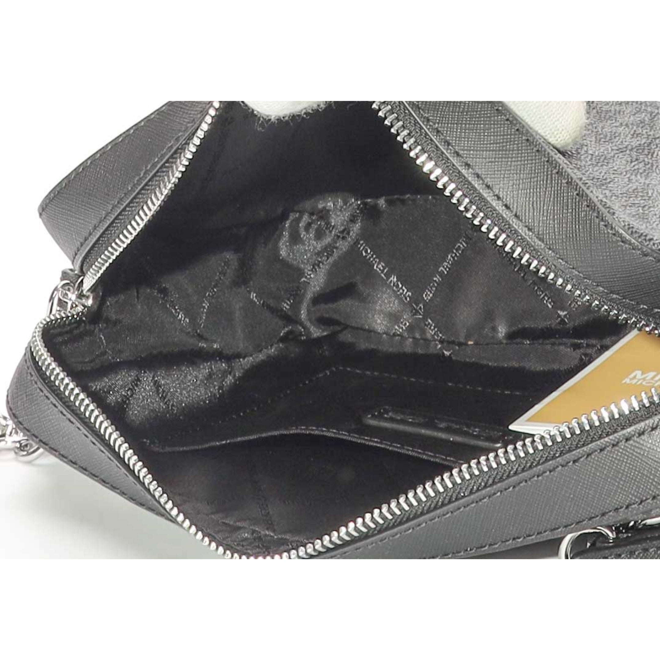 Michael Kors Black Jet Set Logo Camera Crossbody Bag