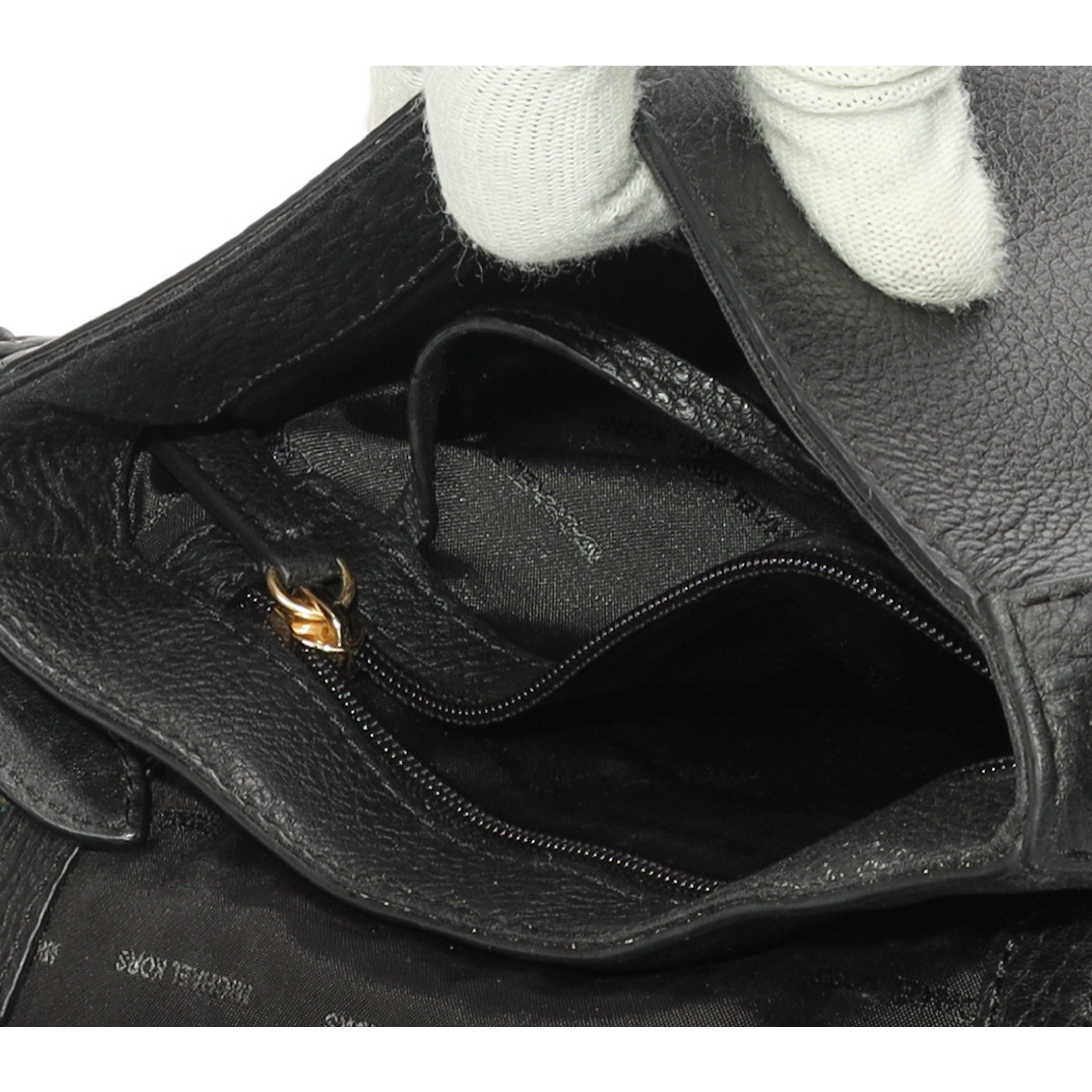 Michael Kors Brooklyn Black Saddlebag