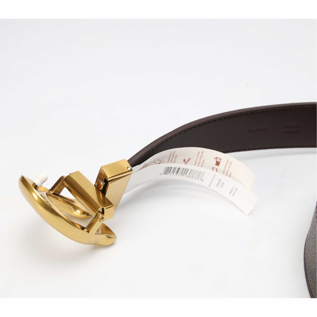 Coach Reversible Signature Canvas Buckle Bet