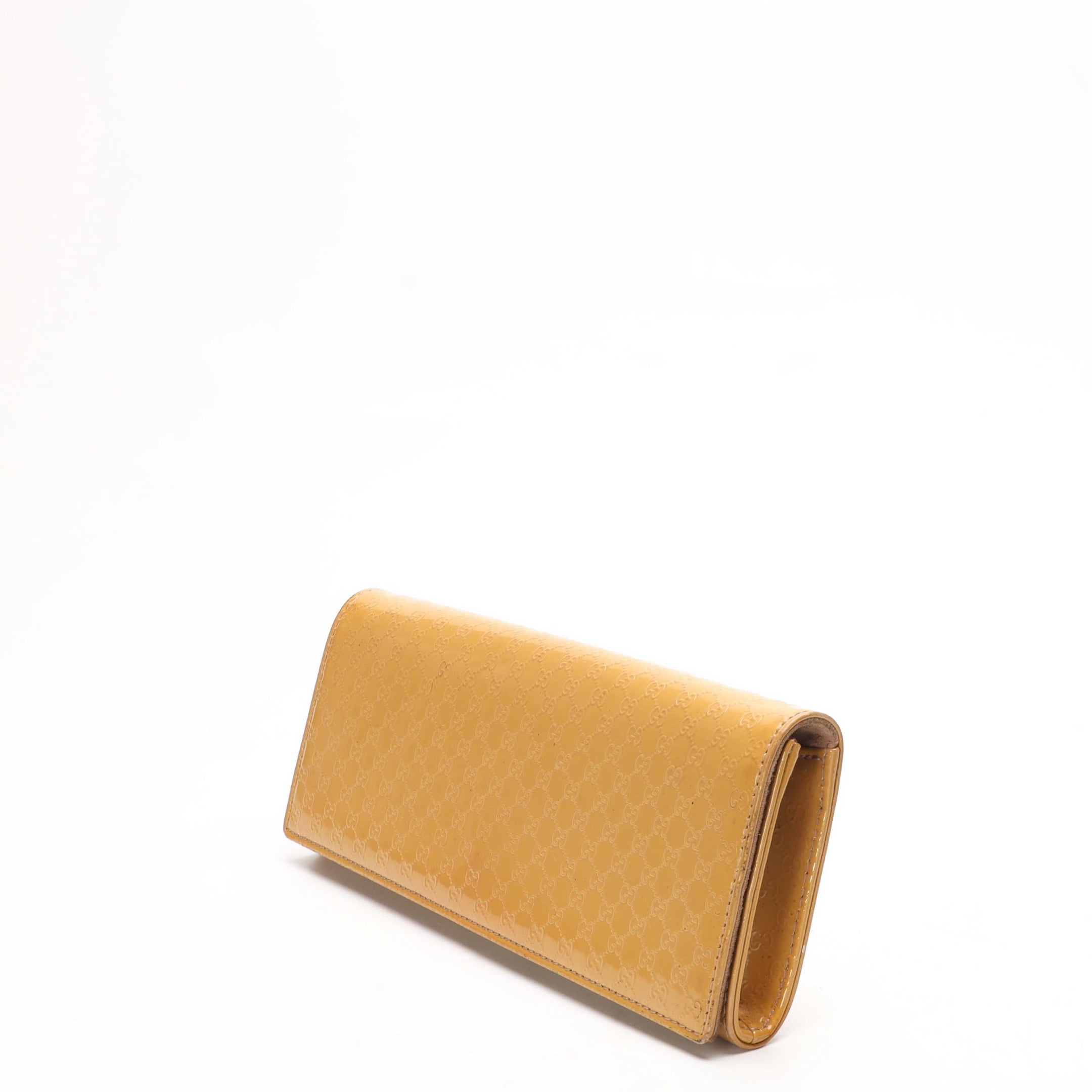 Gucci Yellow Microguccissima Broadway Clutch