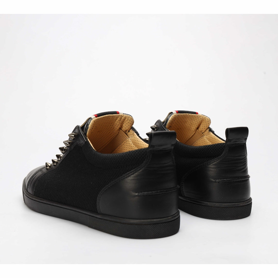 Christian Louboutin FAV. Fique A Vontade Spiked Black Sneakers