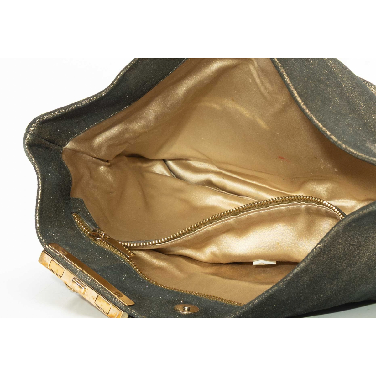 Jimmy Choo Metallic Chain Clutch