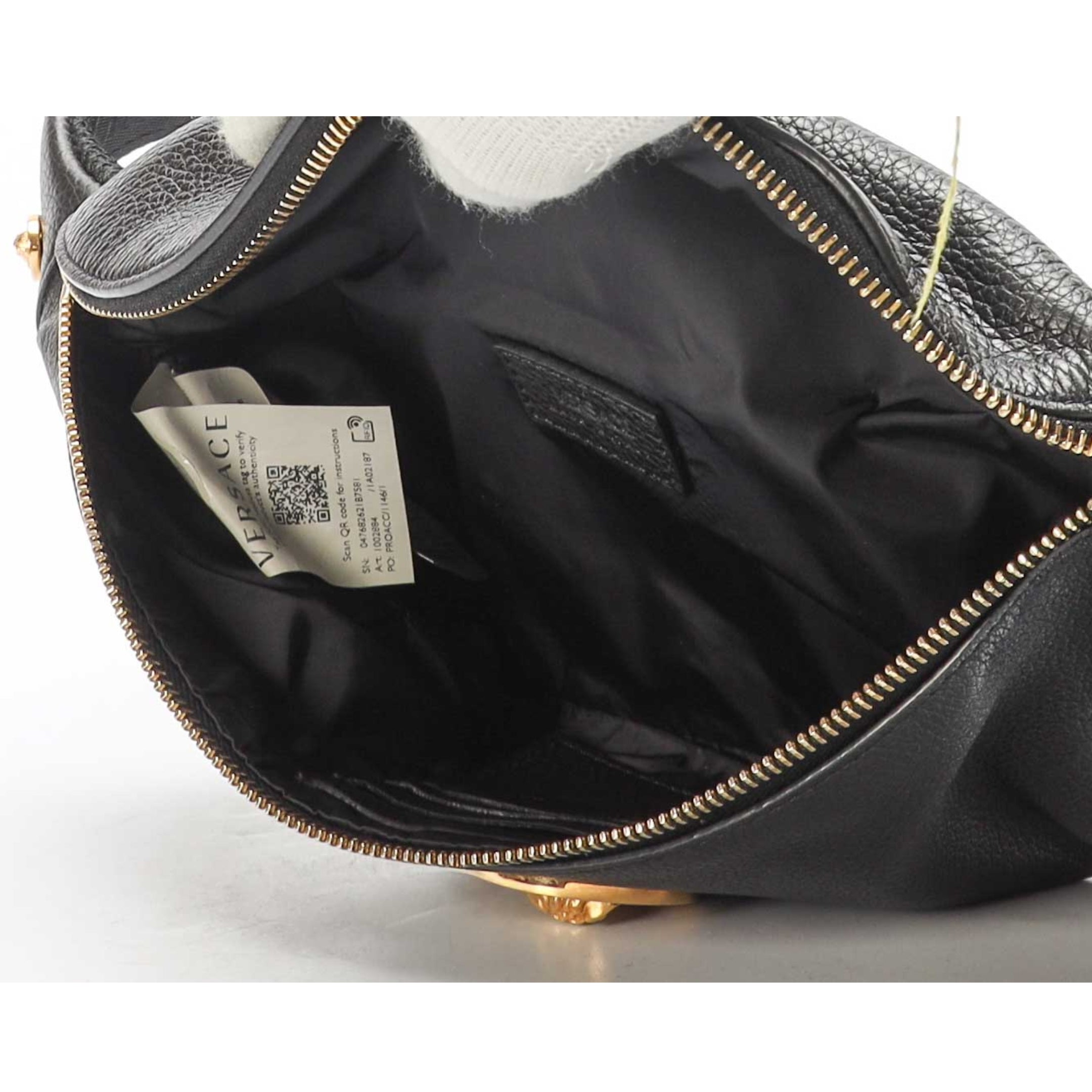 Versace Black Vanitas Medea Belt Bag