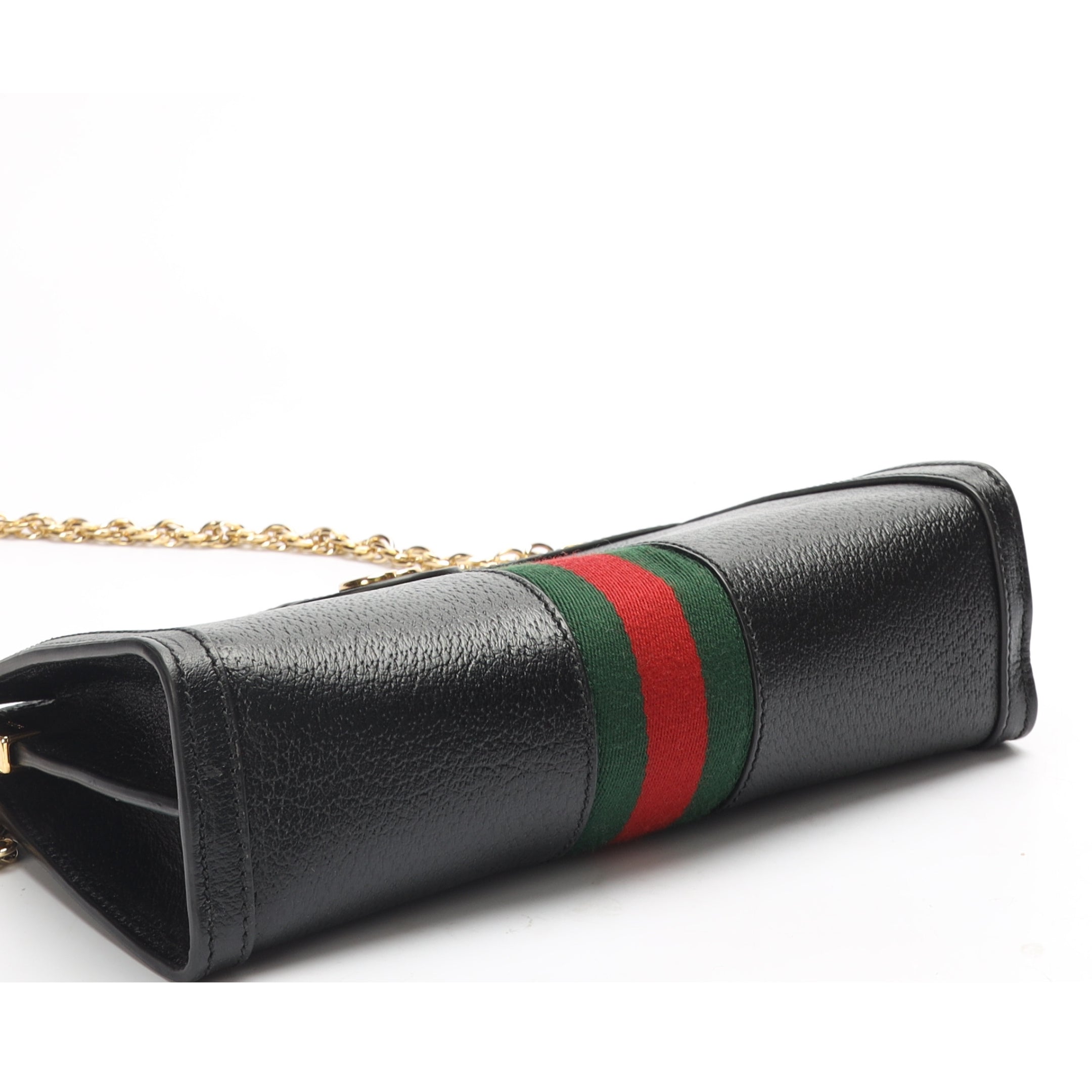 Gucci Black Web Ophidia Shoulder Bag