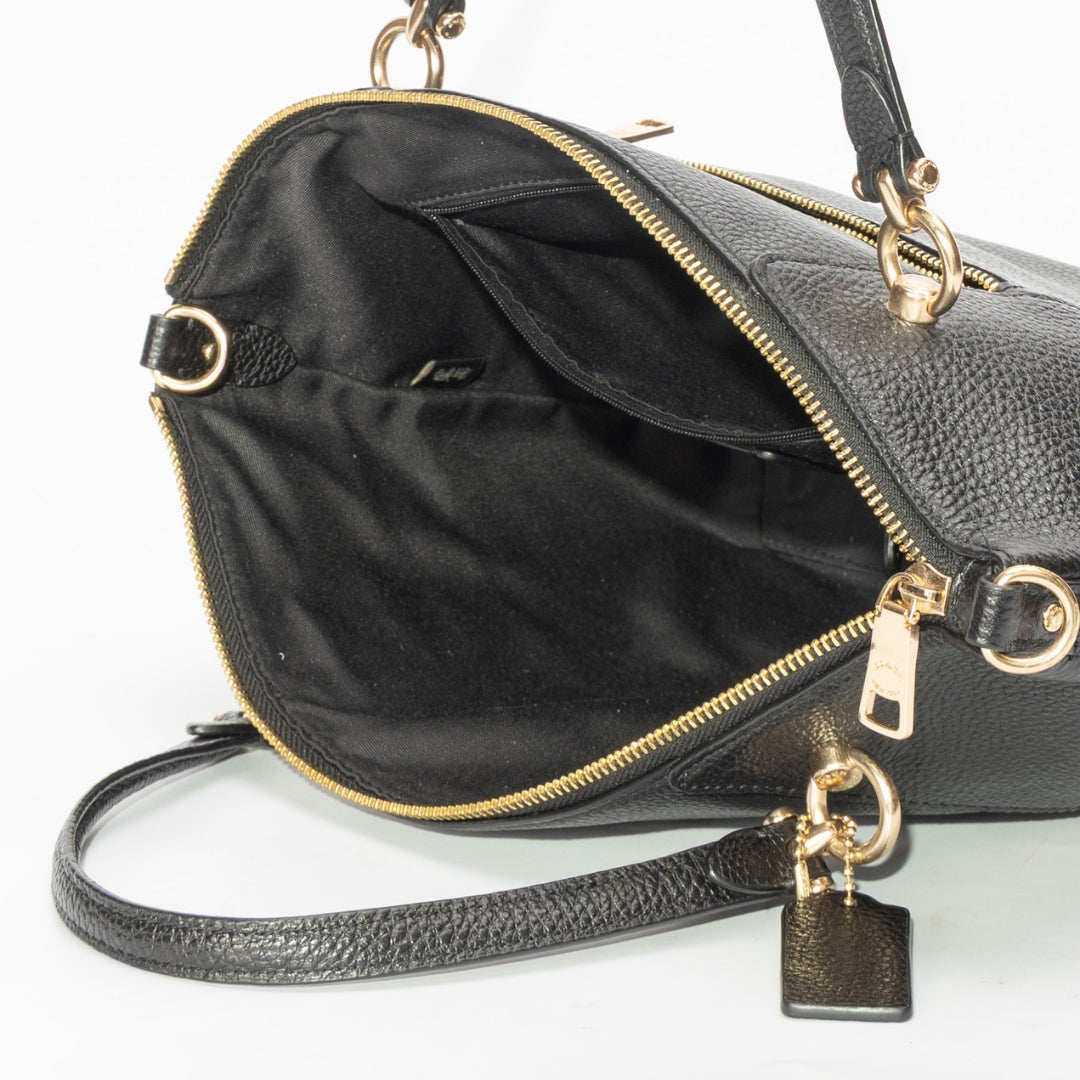 Coach Black Kacey Convertible Satchel