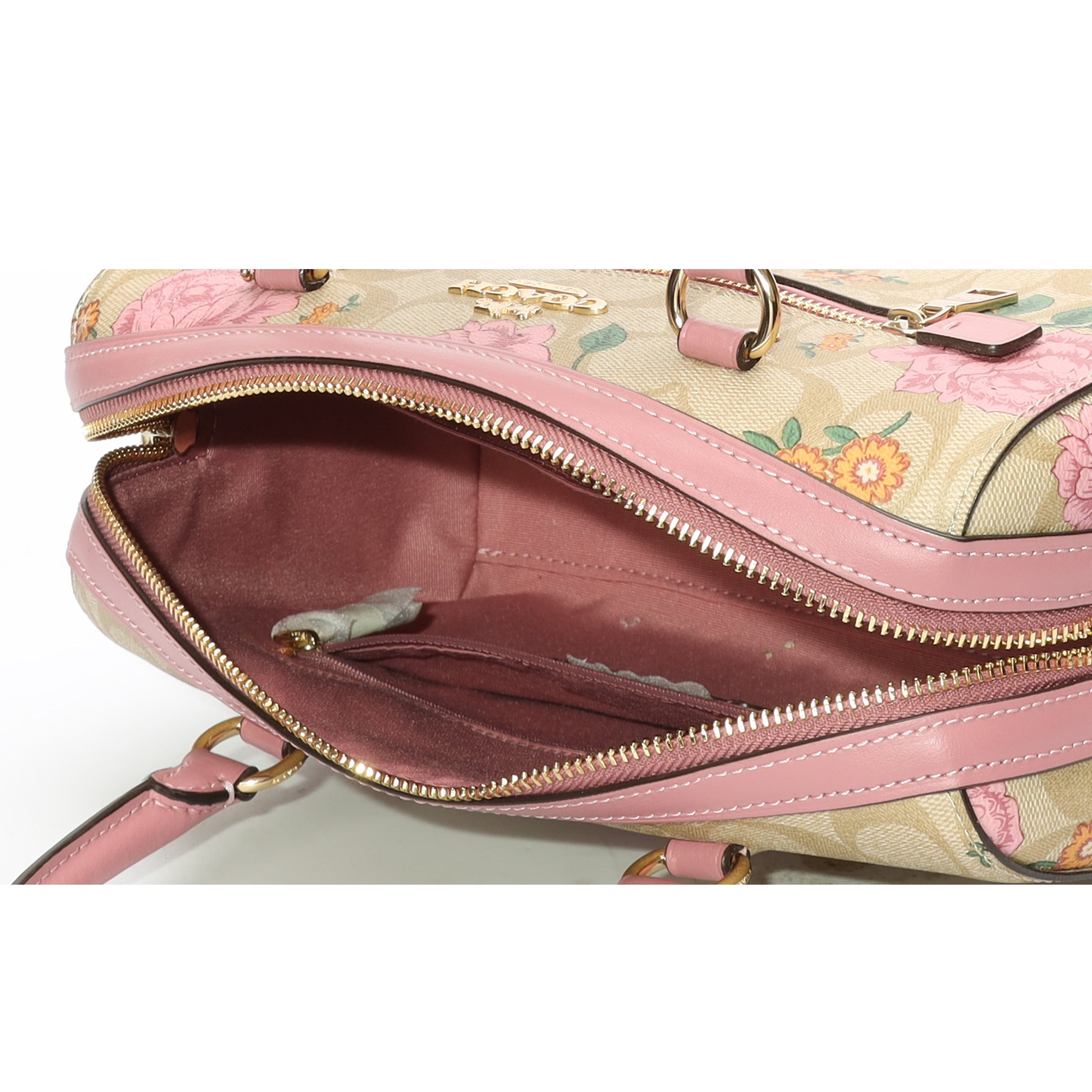 Coach Rowan Signature Canvas Rose Satchel