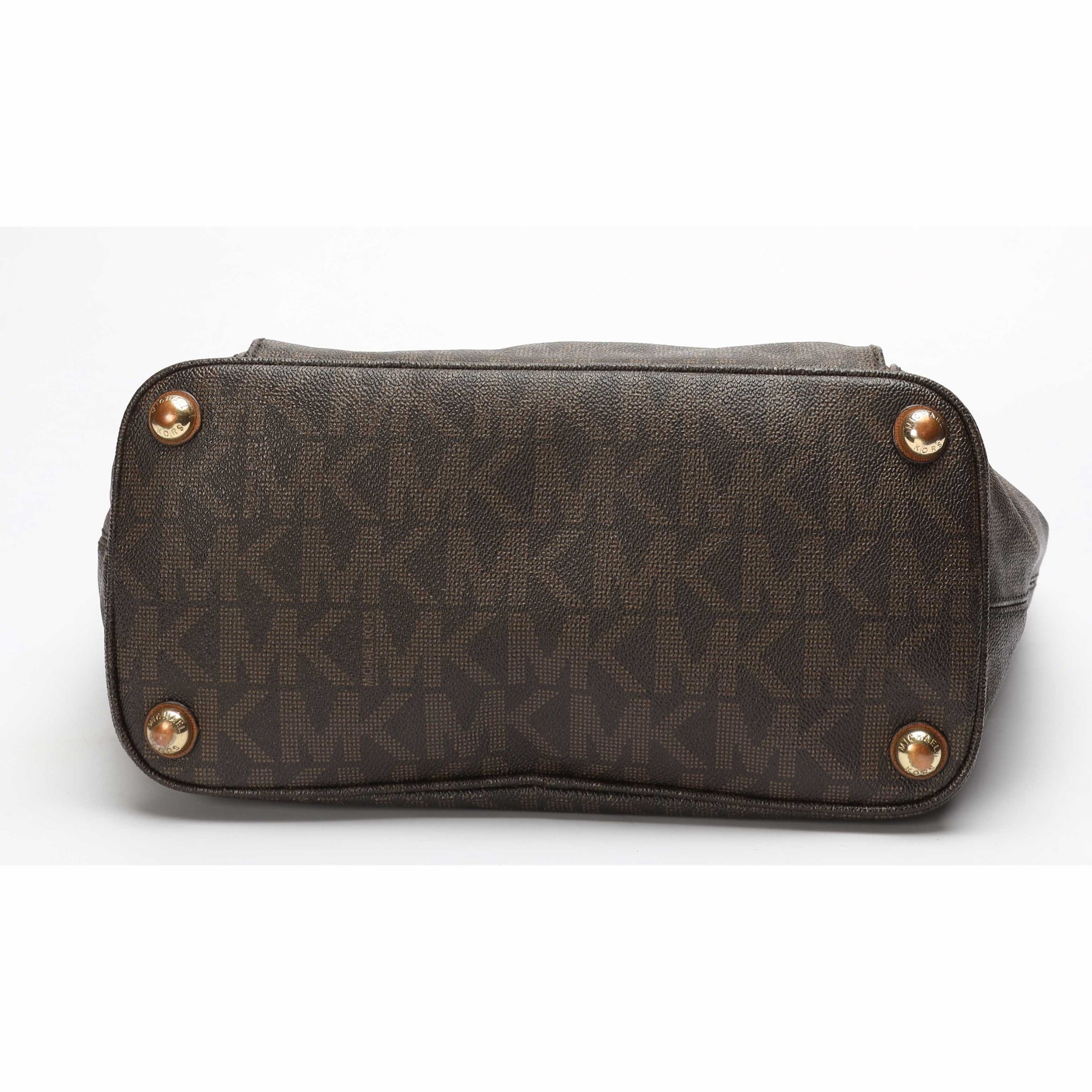 Michael Kors Brown Logo Pocket Tote