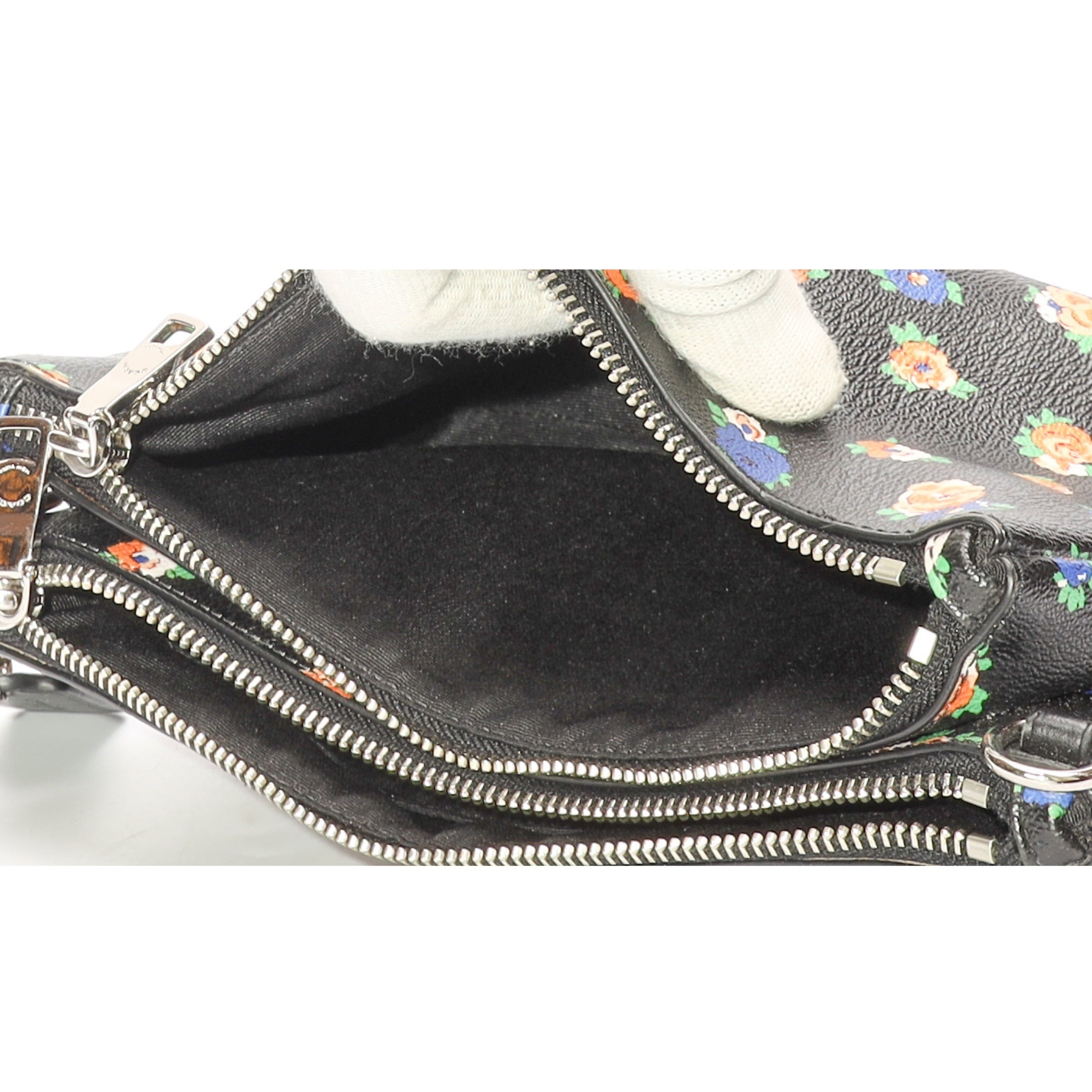 Coach Floral Black Crossbody Bag