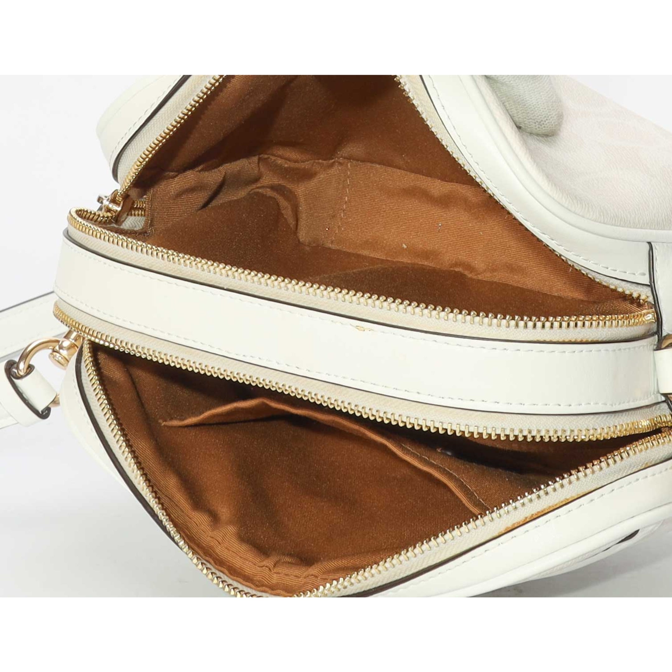 Coach White Jamie Camera Crossbody Bag