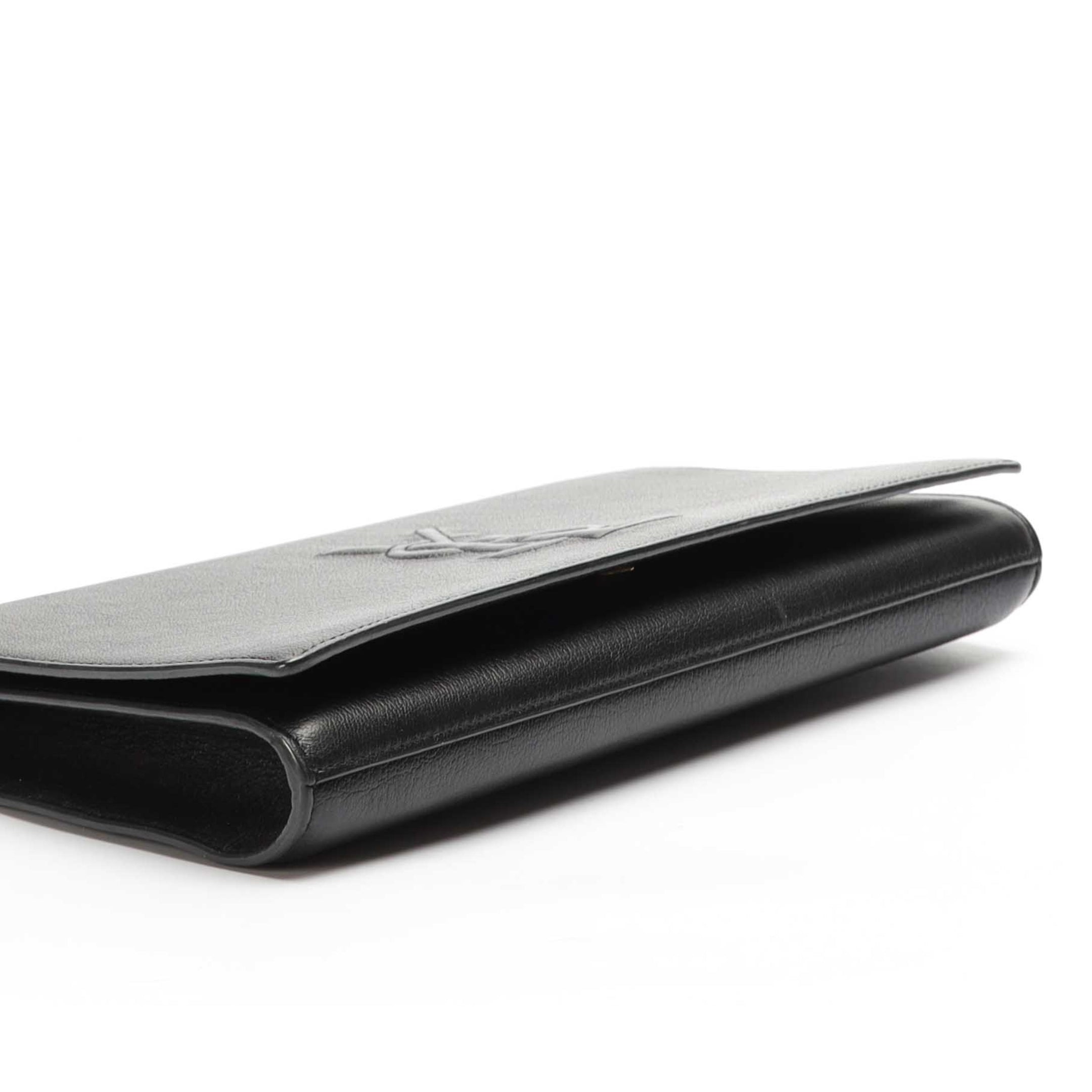Yves Saint Laurent Black Belle De Jour Flap Clutch