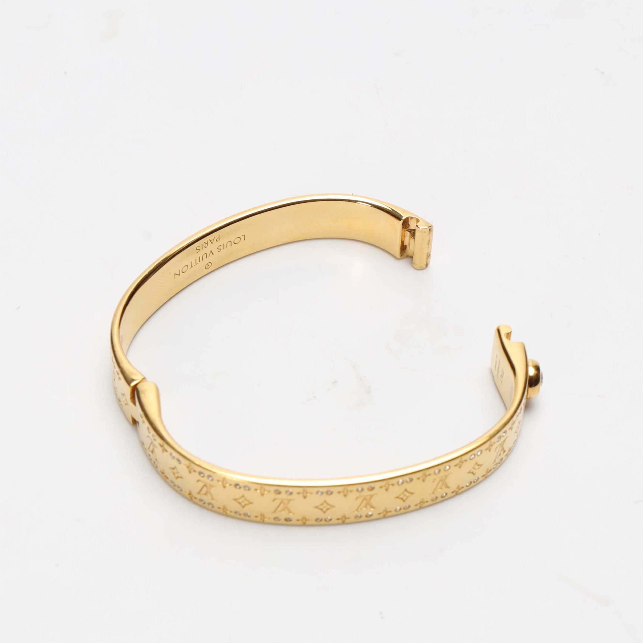 Louis Vuitton Gold Nanogram Bracelet