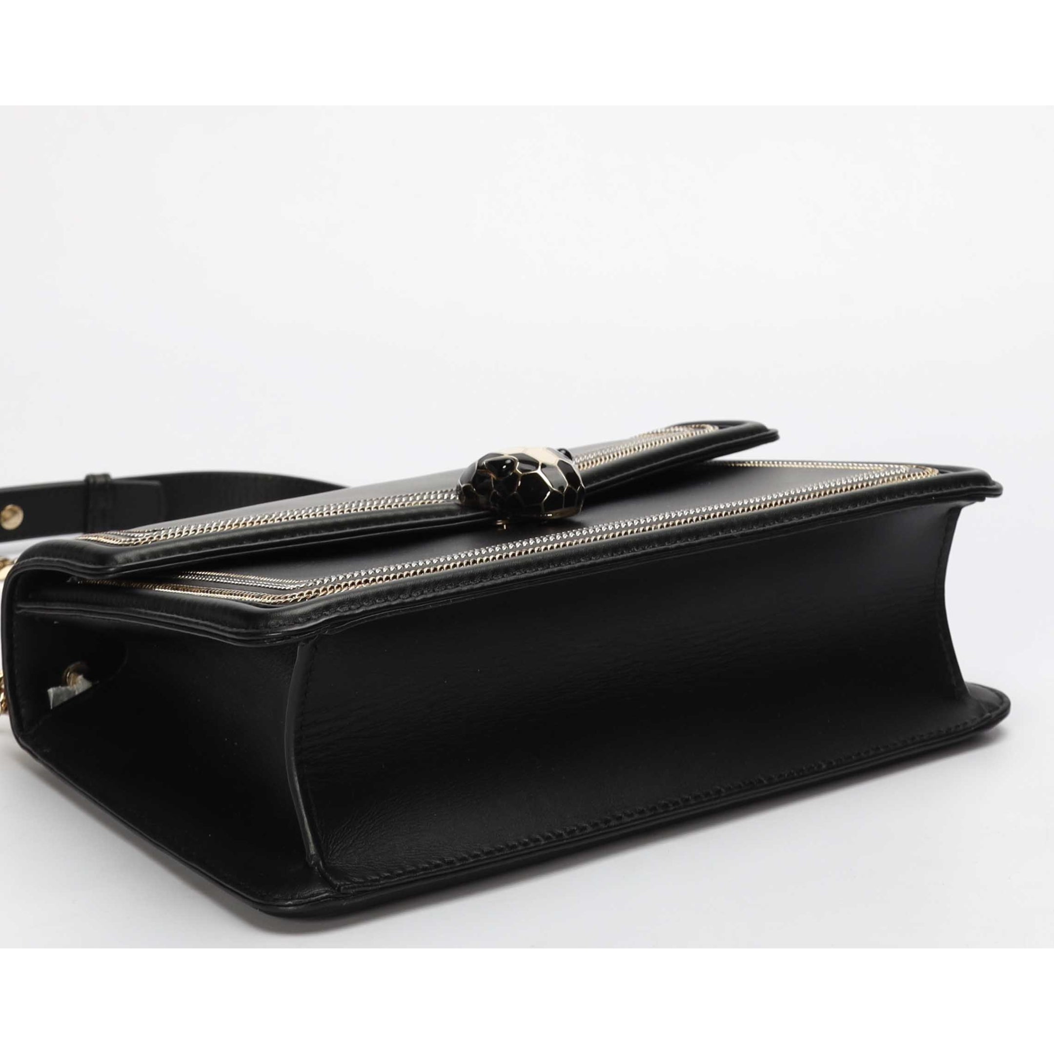 Bvlgari Blast Black Serpenti Diamond Crossbody Bag