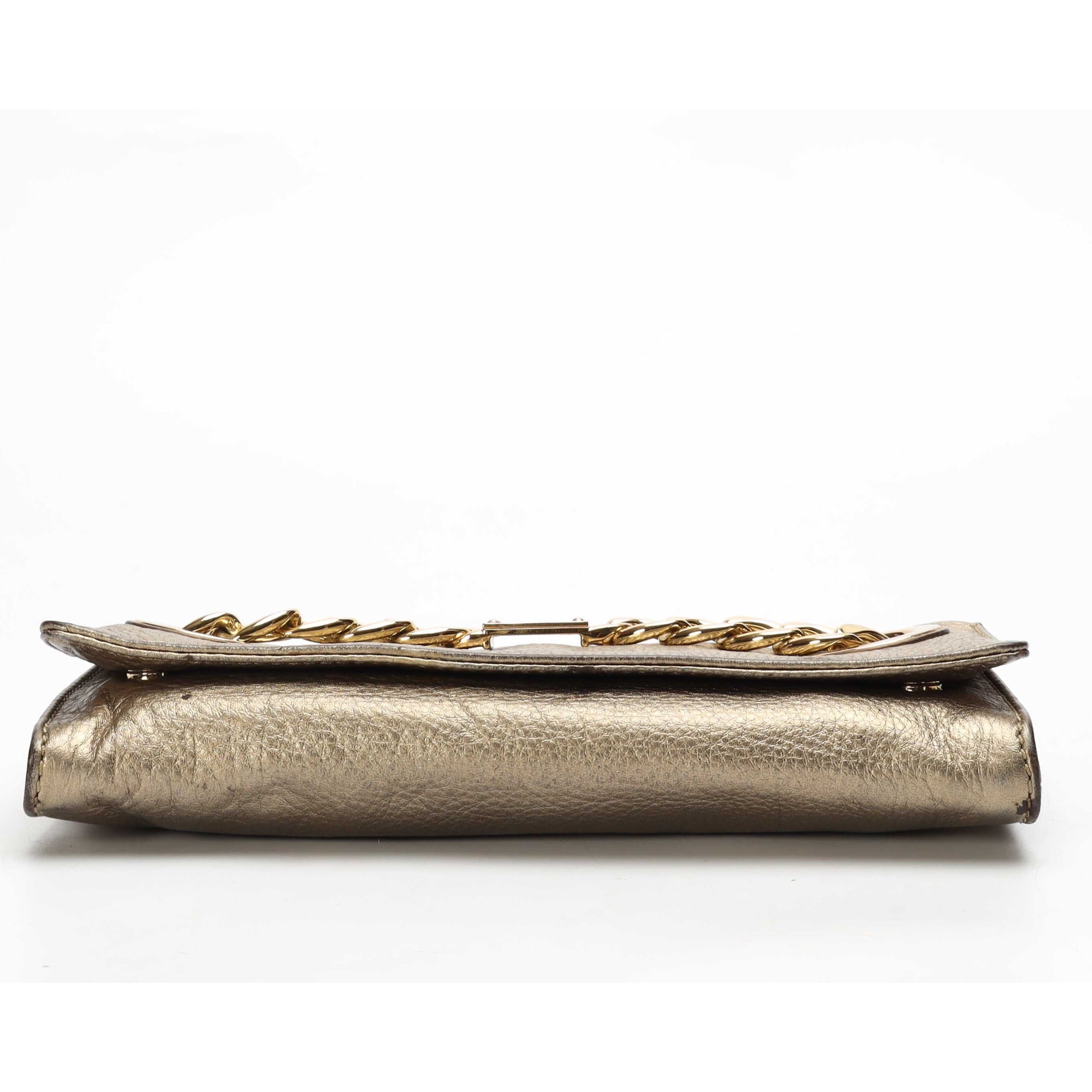 Michael Kors Metallic Chain Clutch