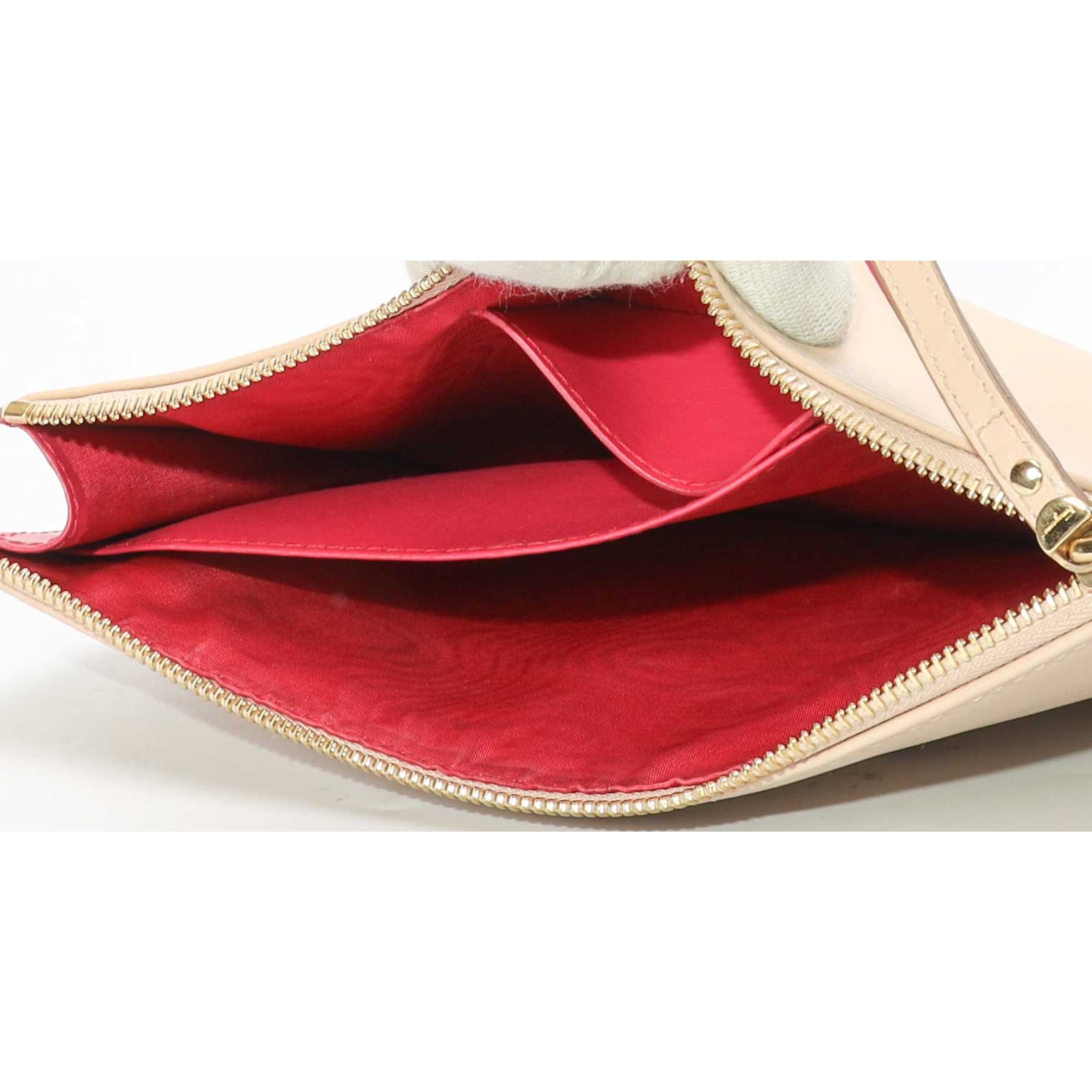 Salvatore Ferragamo Pink Gancini Wristlet Zip Pouch