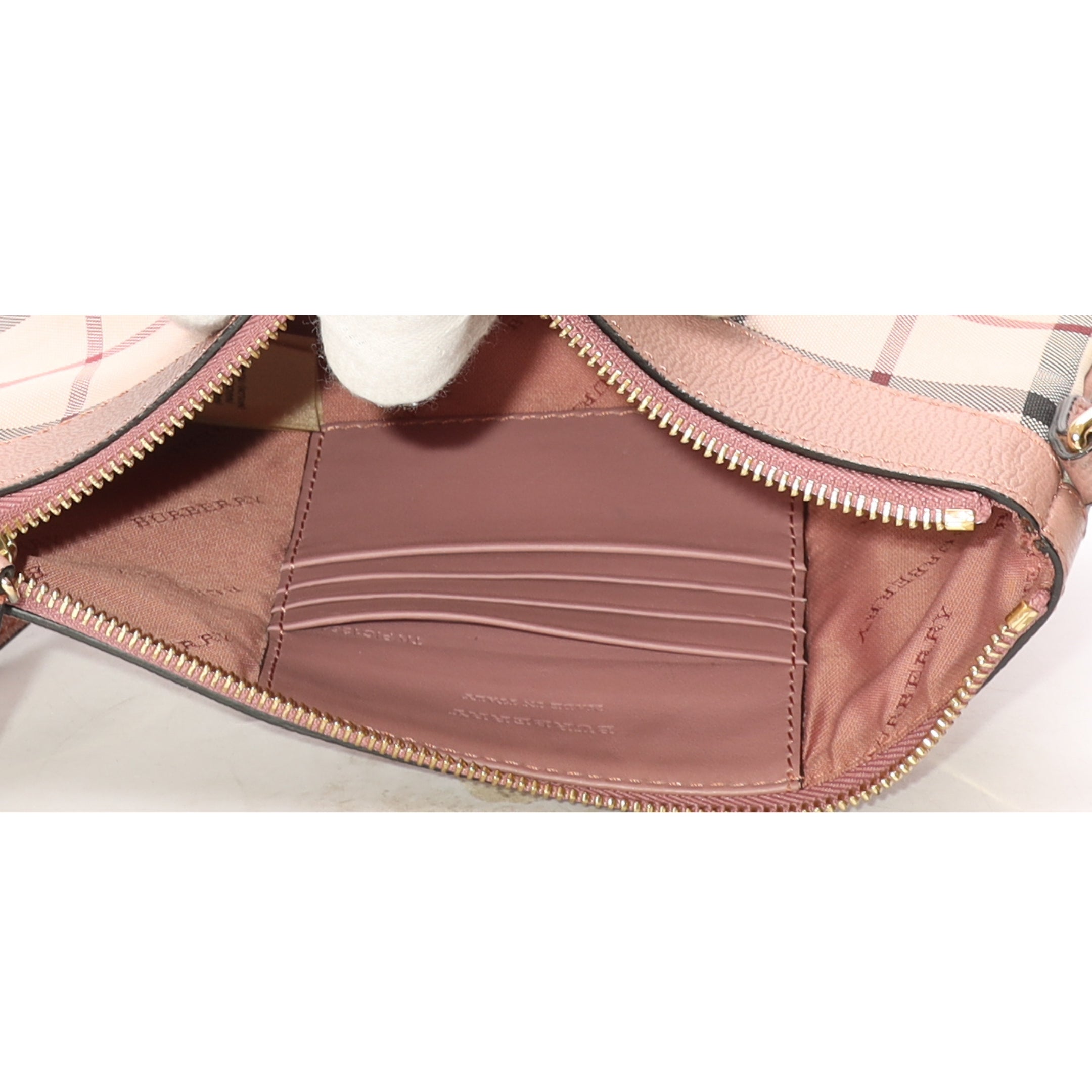 Burberry Pink House Check Crossbody Bag