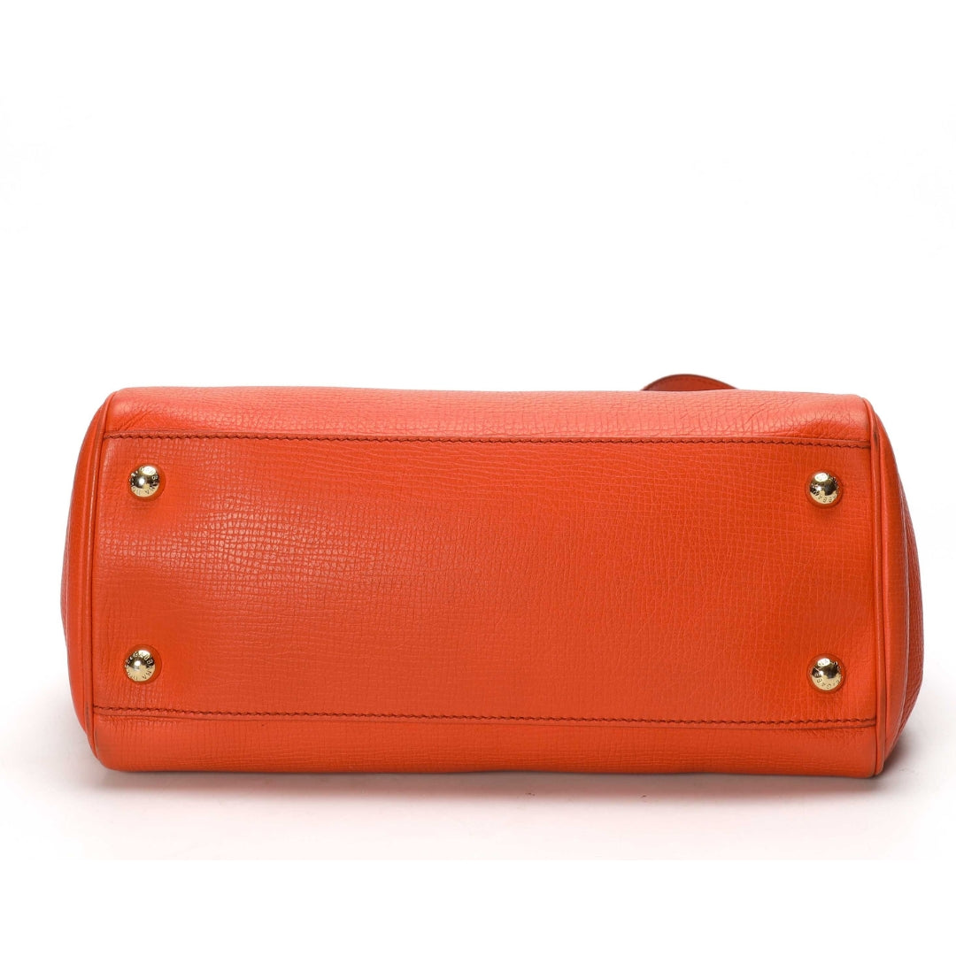 Dolce & Gabbana Orange Miss Monica Top Handle Bag