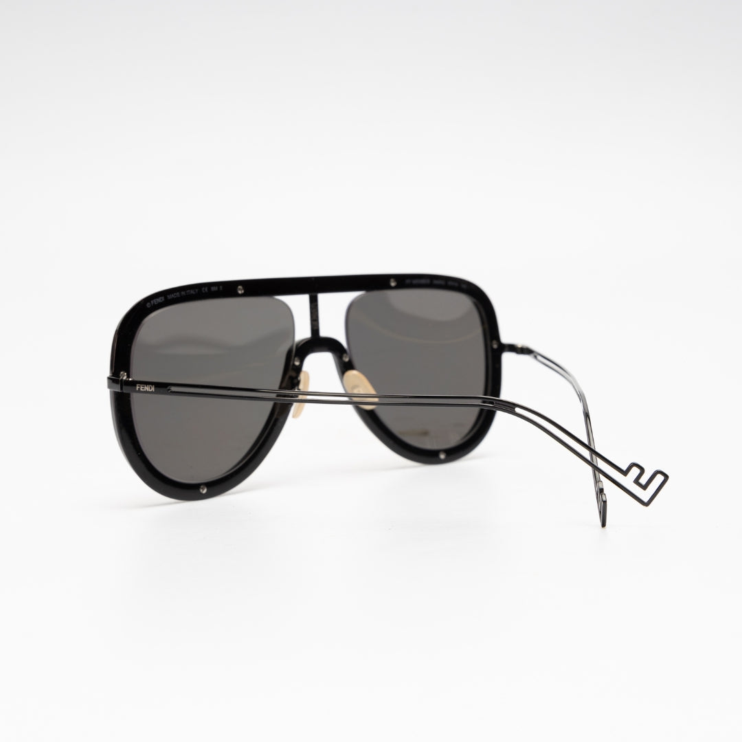 Fendi Tinted Lens Aviator Sunglasses