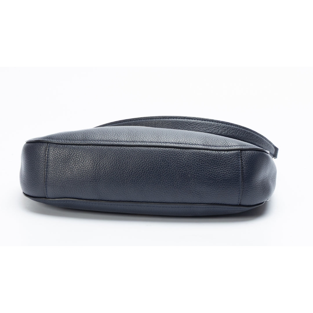 Coach Navy Leather Bailey Hobo Bag