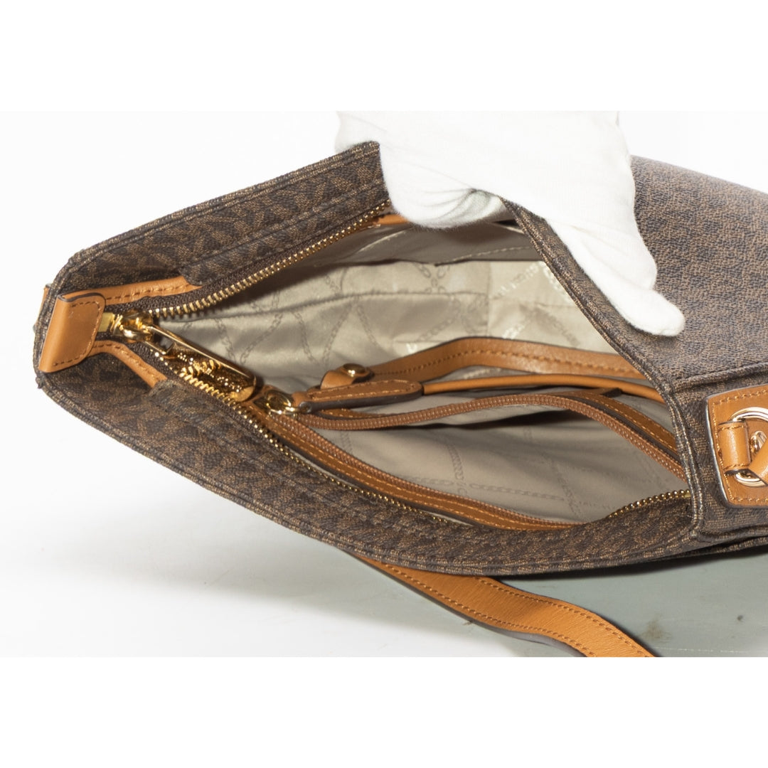 Michael Kors Jet Set Travel Signature Logo Messenger Bag