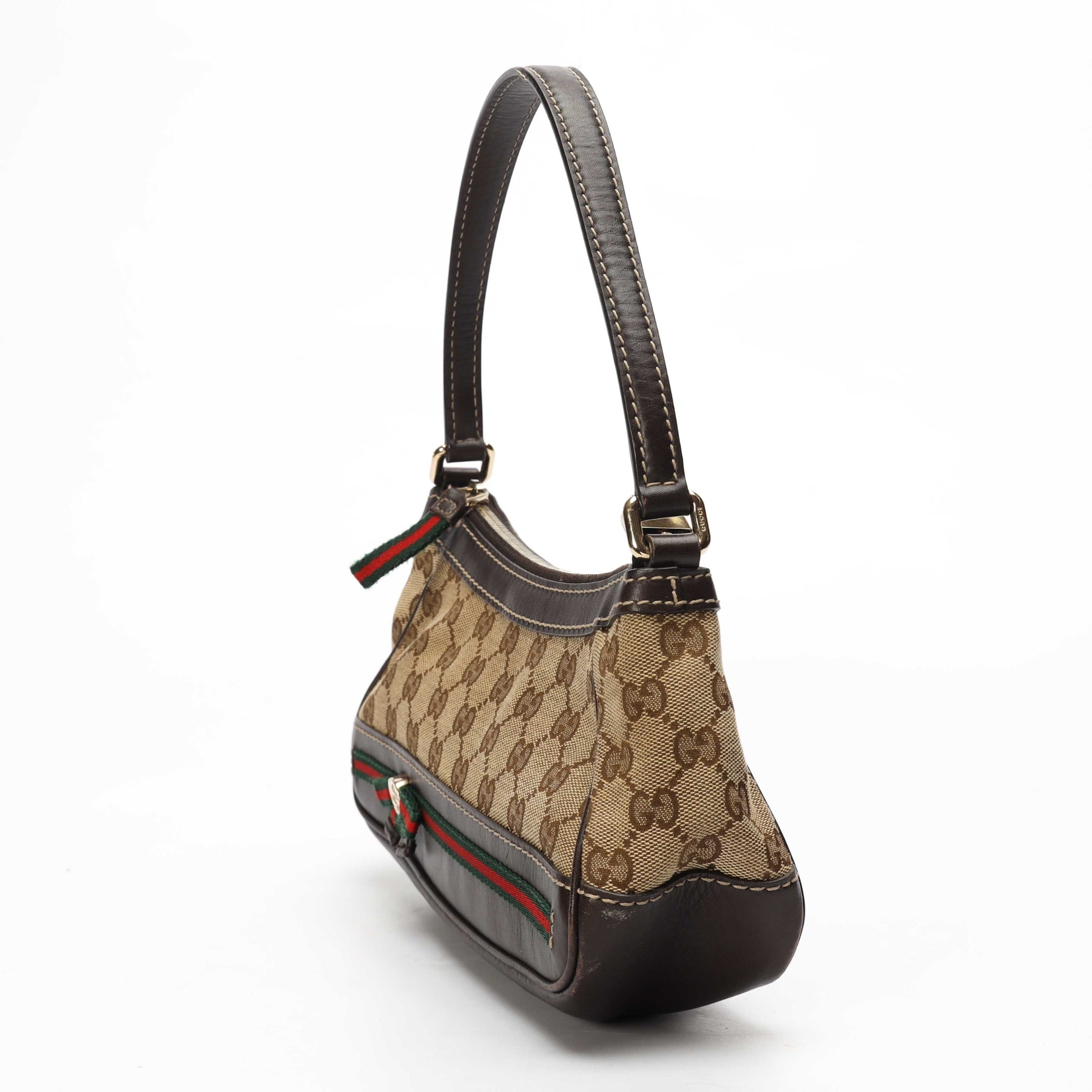 Gucci Beige GG Small Mayfair Bow Shoulder Bag