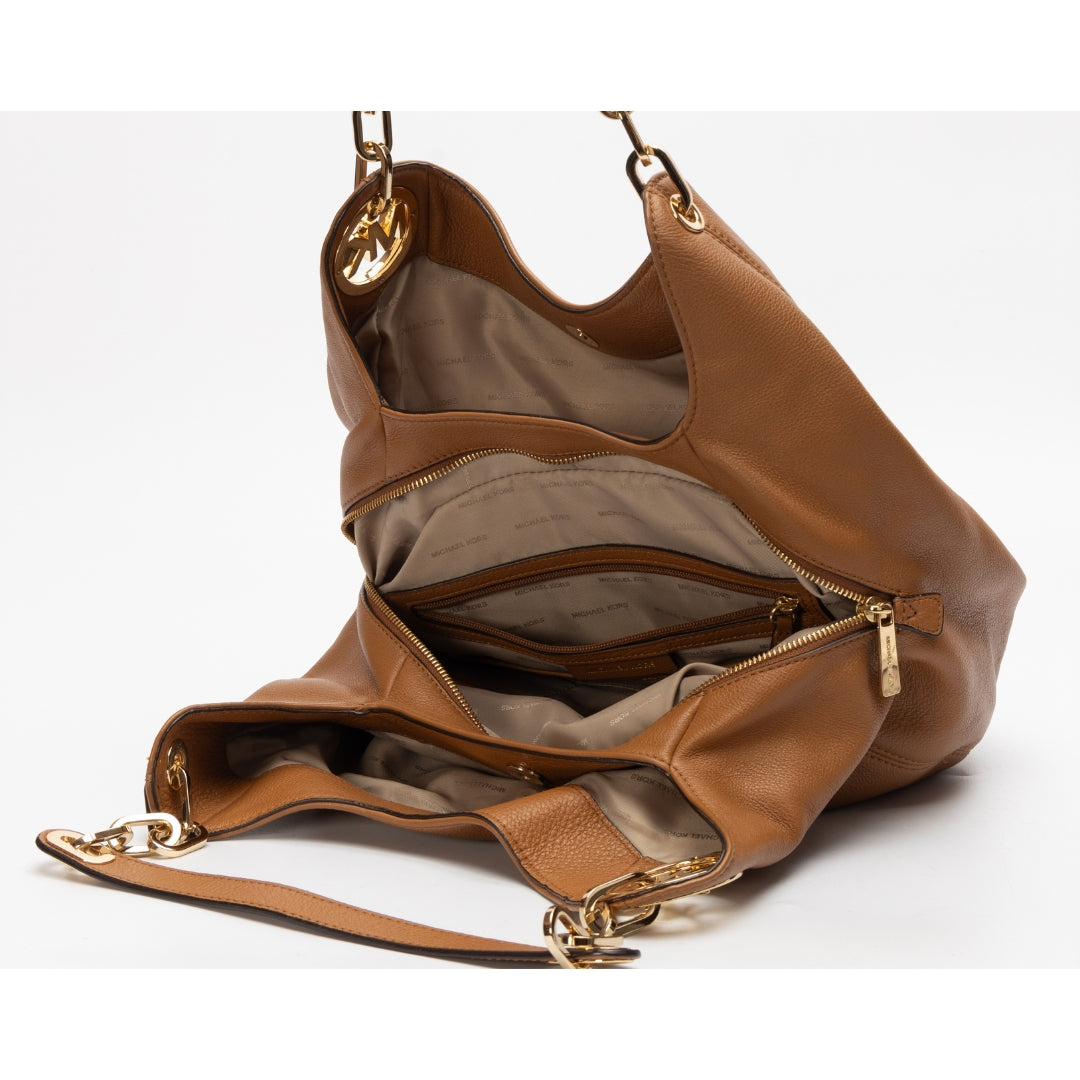 Michael Kors Brown Fulton Hobo Bag