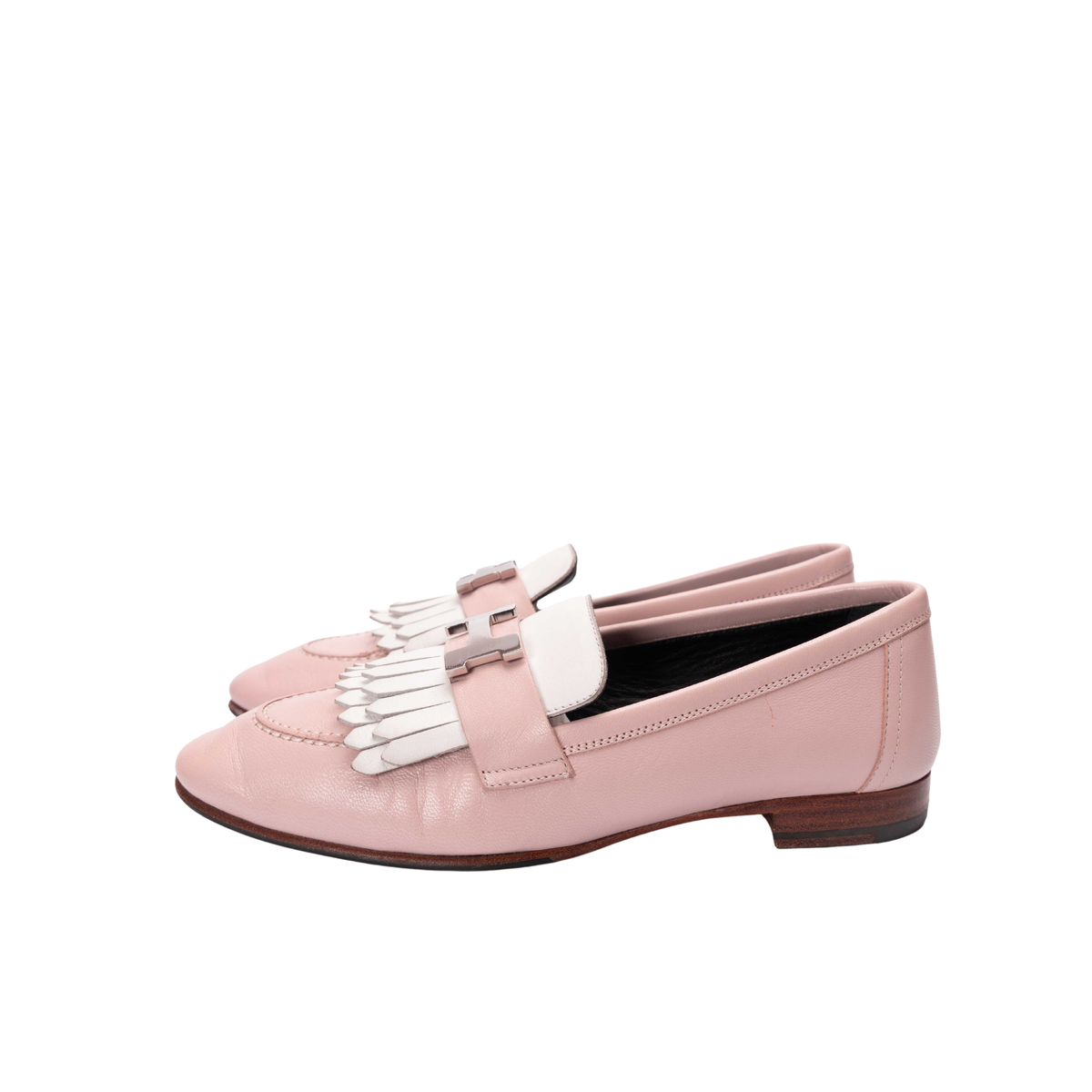 Hermes Pink Royal loafer