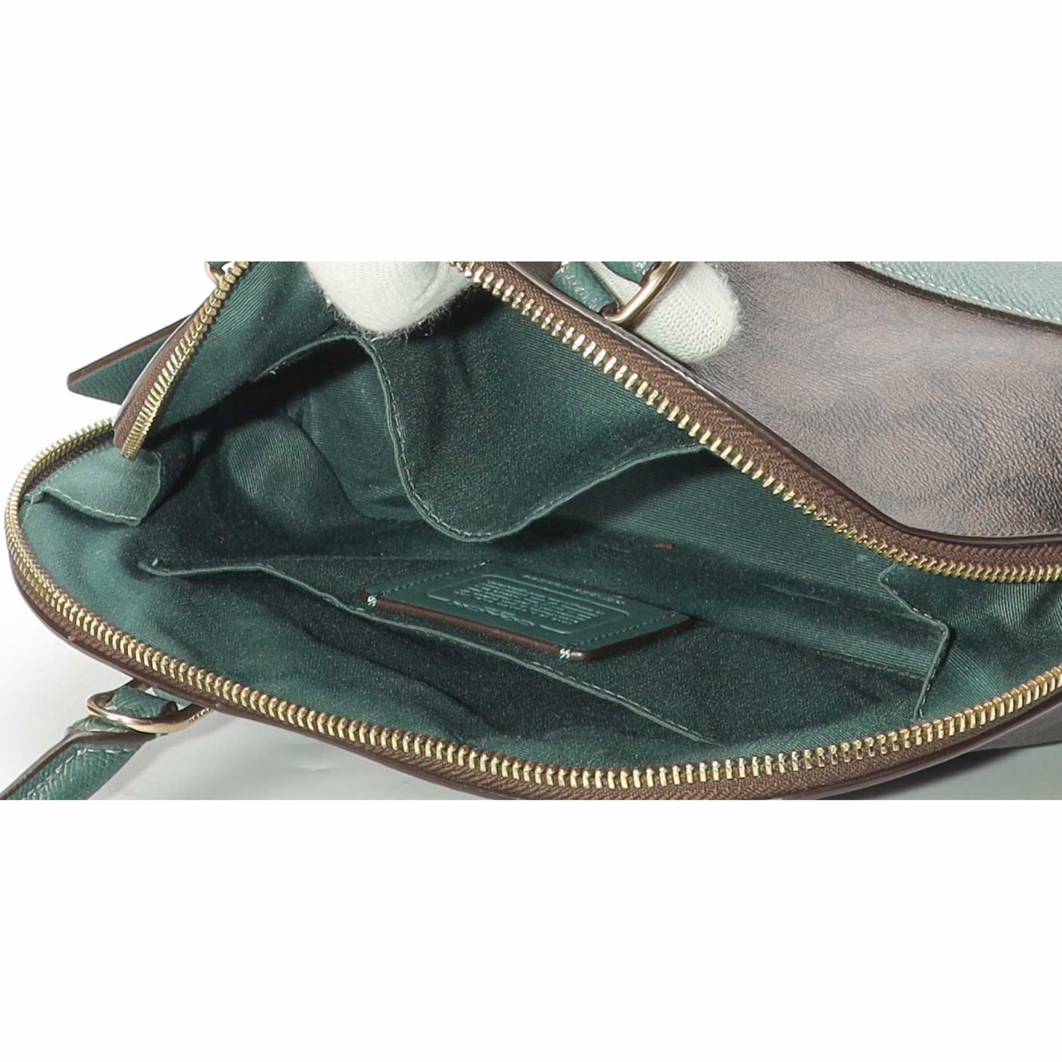 Coach Mini Sierra Signature Brown Satchel