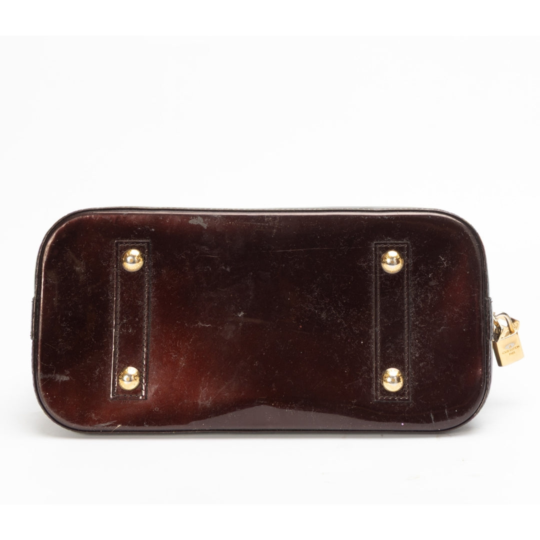 Louis Vuitton Amarante Vernis Alma GM Bag