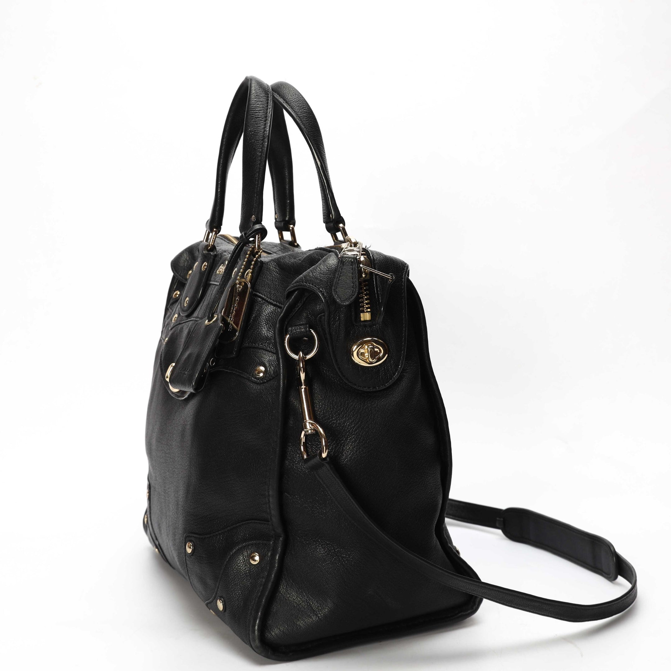 Coach Rhyder 33 Black Convertible Satchel