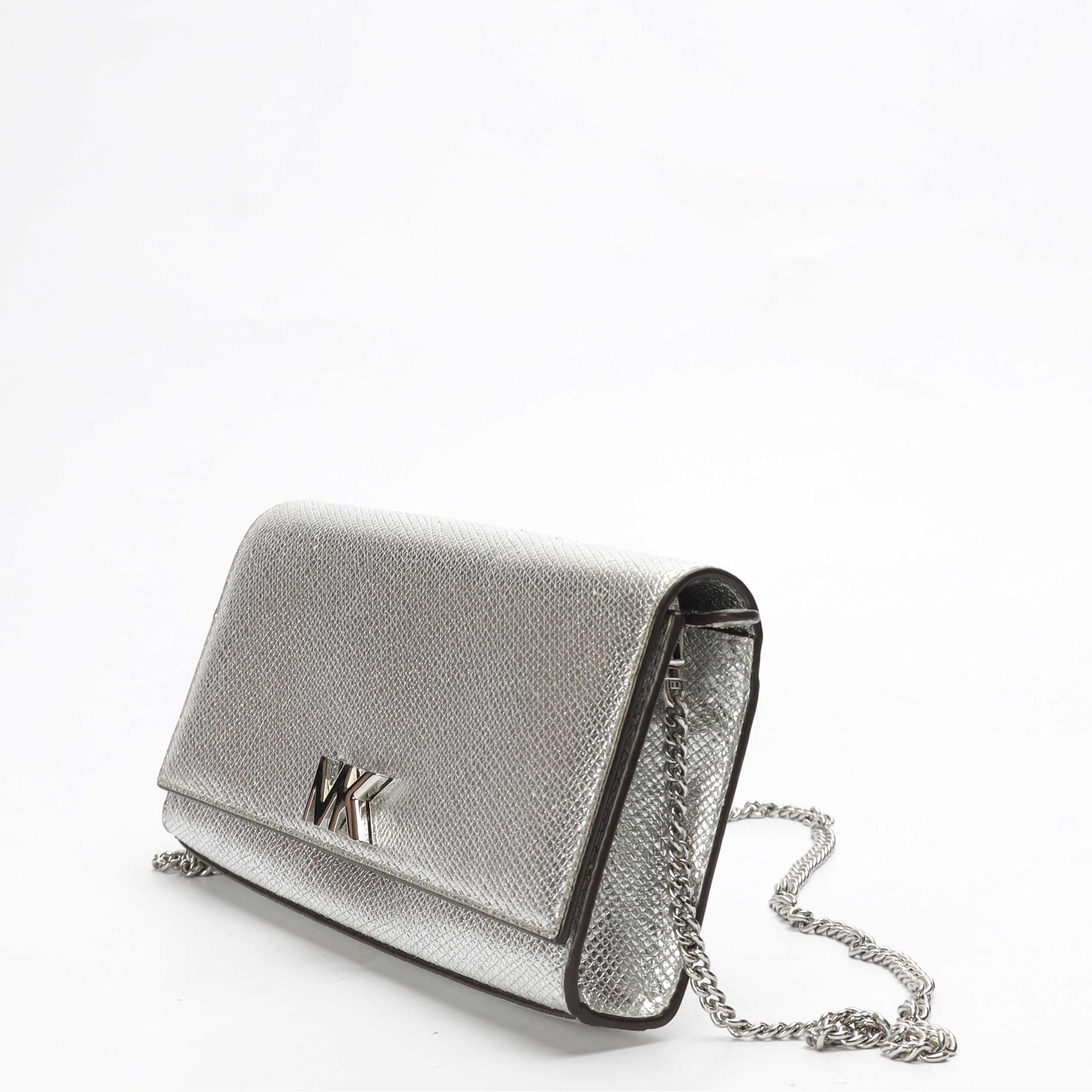 Michael Kors Mott Silver Crossbody Bag
