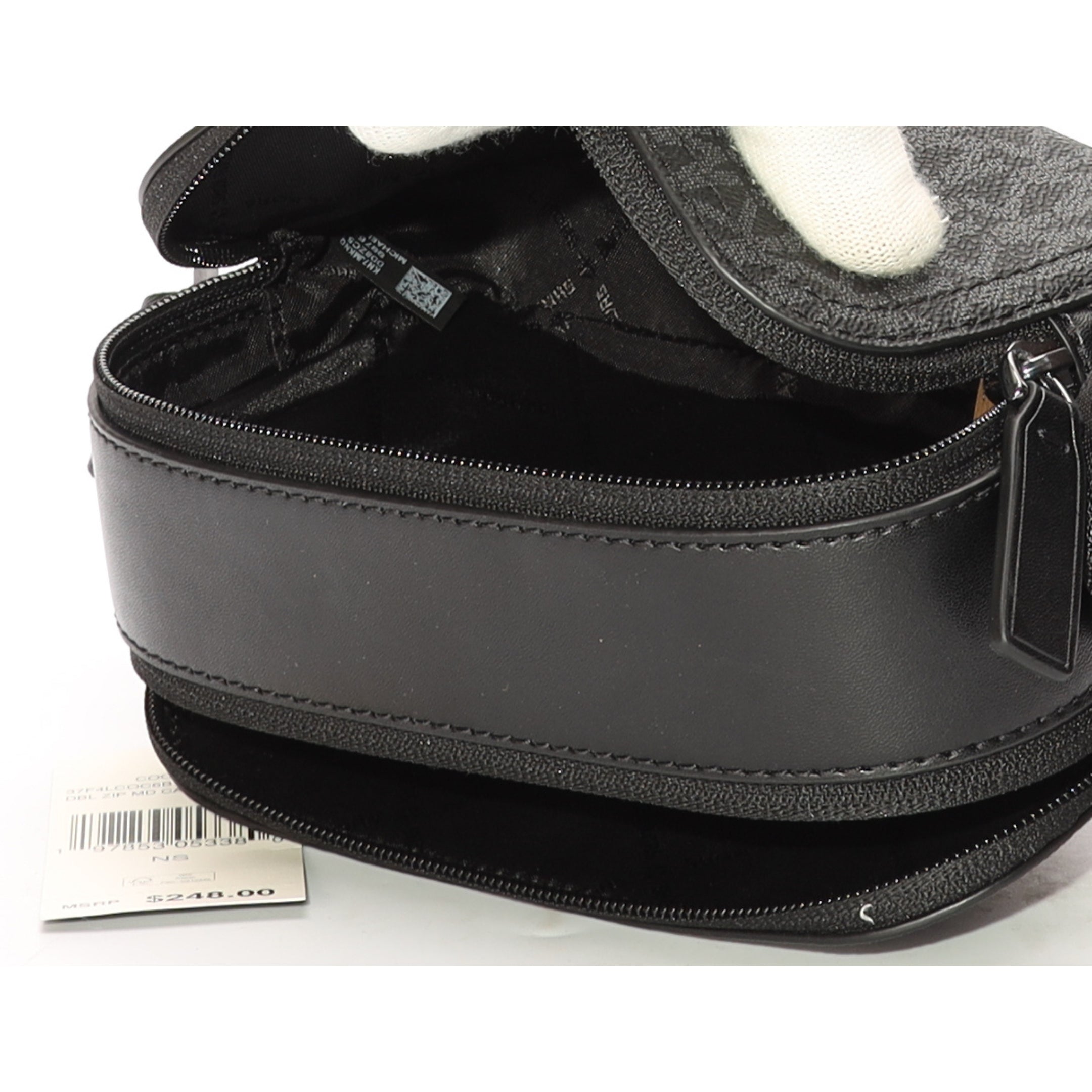 Michael Kors Black Logo Camera Crossbody Bag