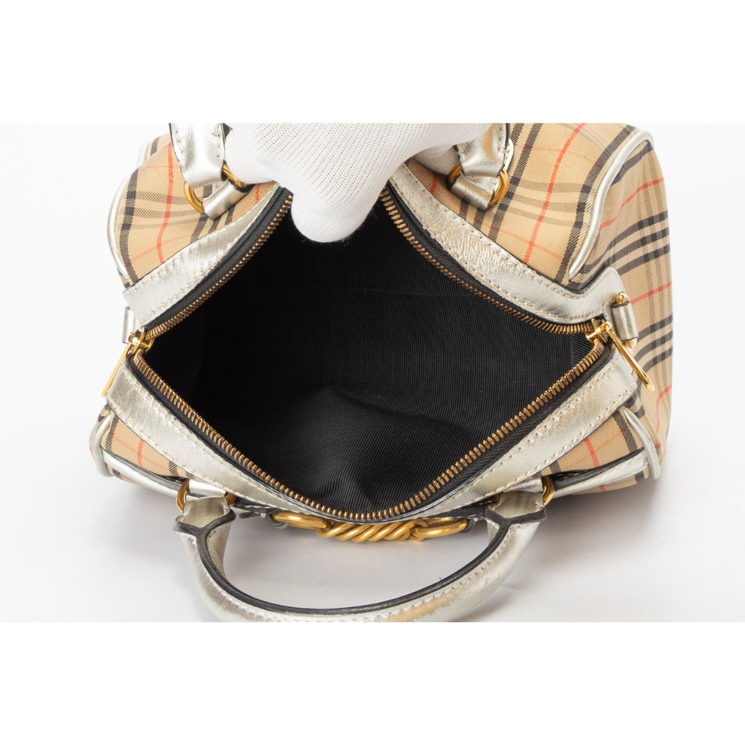 Burberry Small 1983 Check Link Bowling Bag