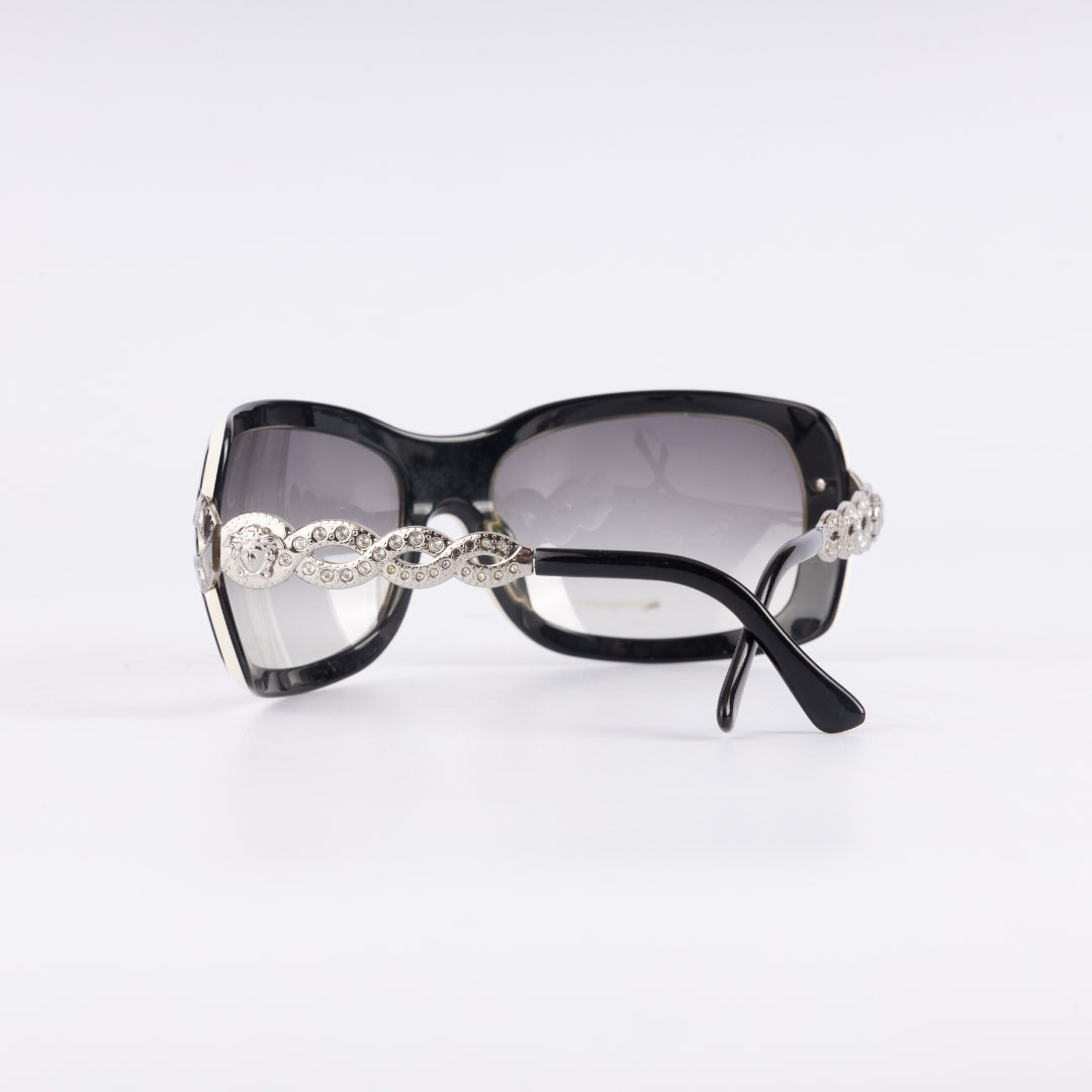 Versace Silver Logo Sunglasses