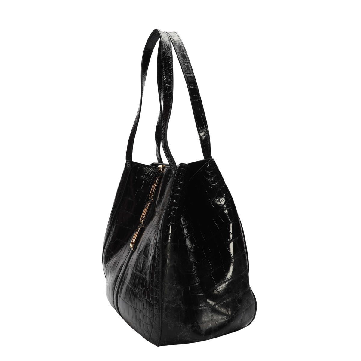 Versace Black Greca Goddess Tote