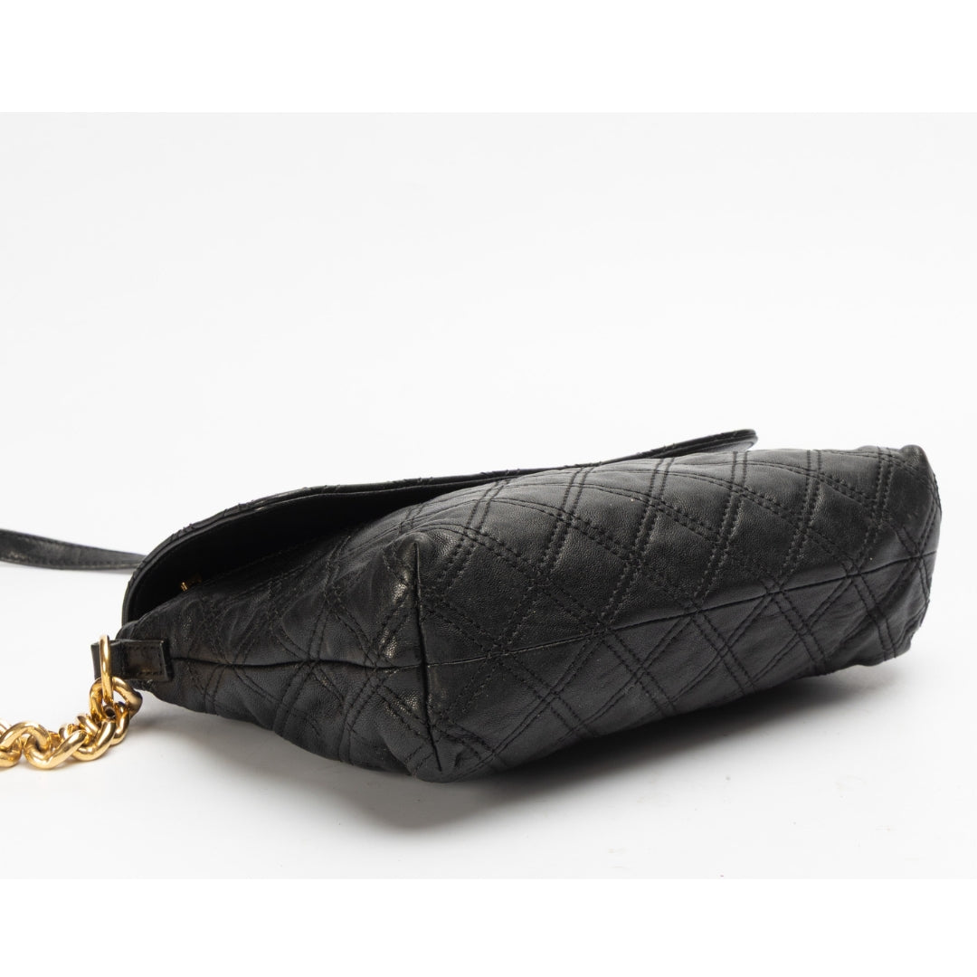 Marc Jacobs Black Quilted Flap Chain Shoulder Bag