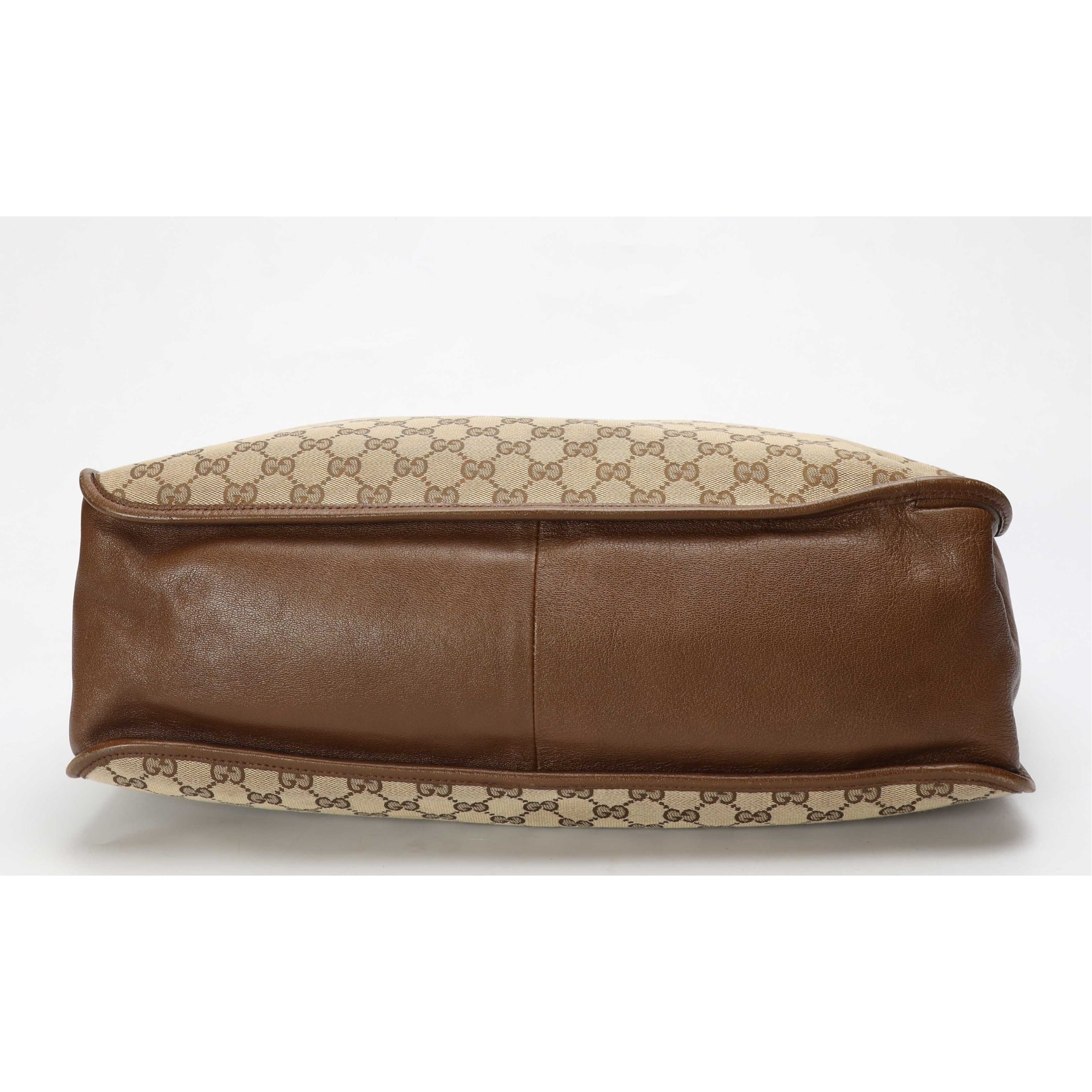 Gucci Beige/Brown GG Canvas Horsebit 1955 Tote