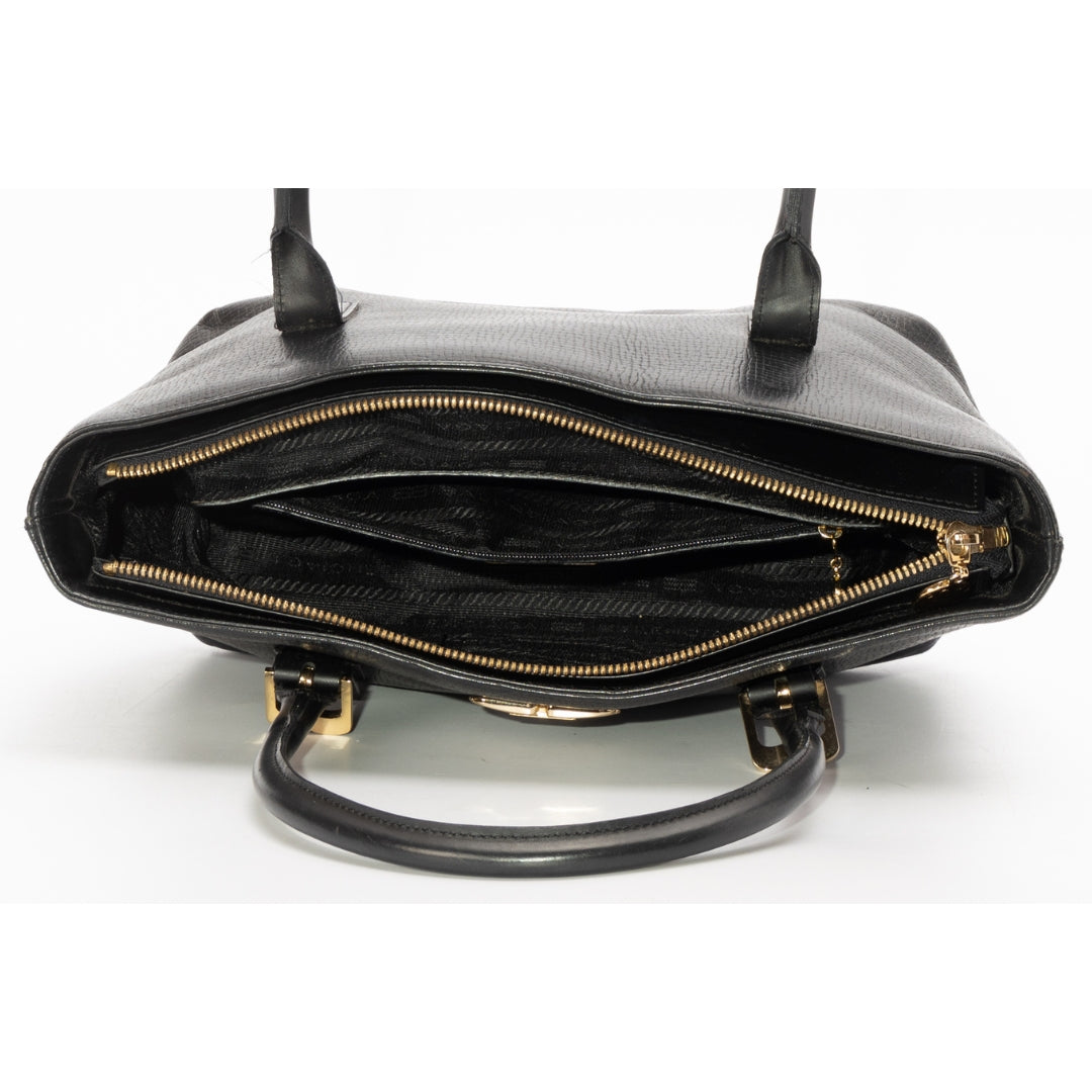 Balenciaga Black Leather Satchel