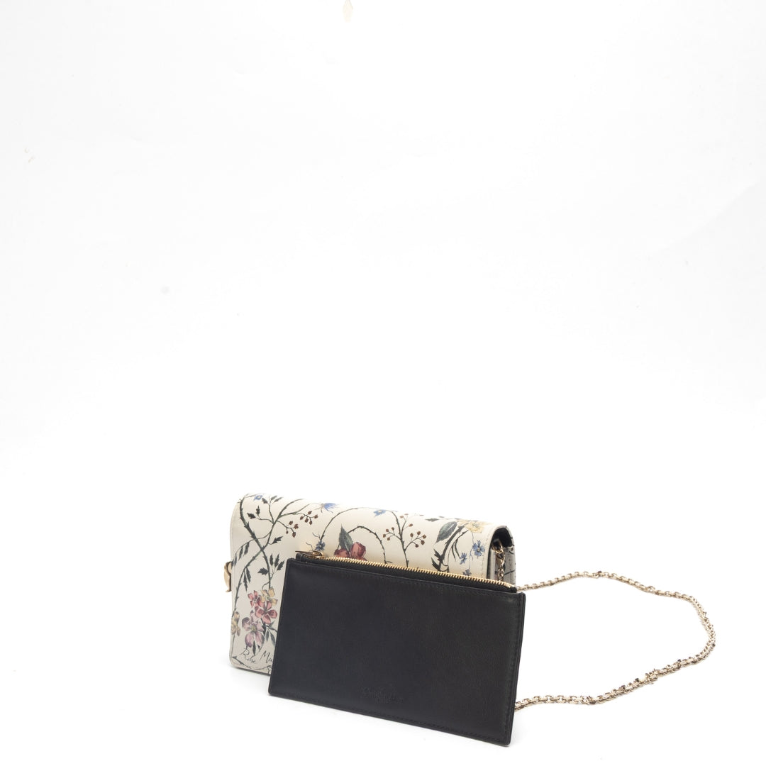 Lady Dior Dahlia Millefiori Printed Calfskin Sling Bag