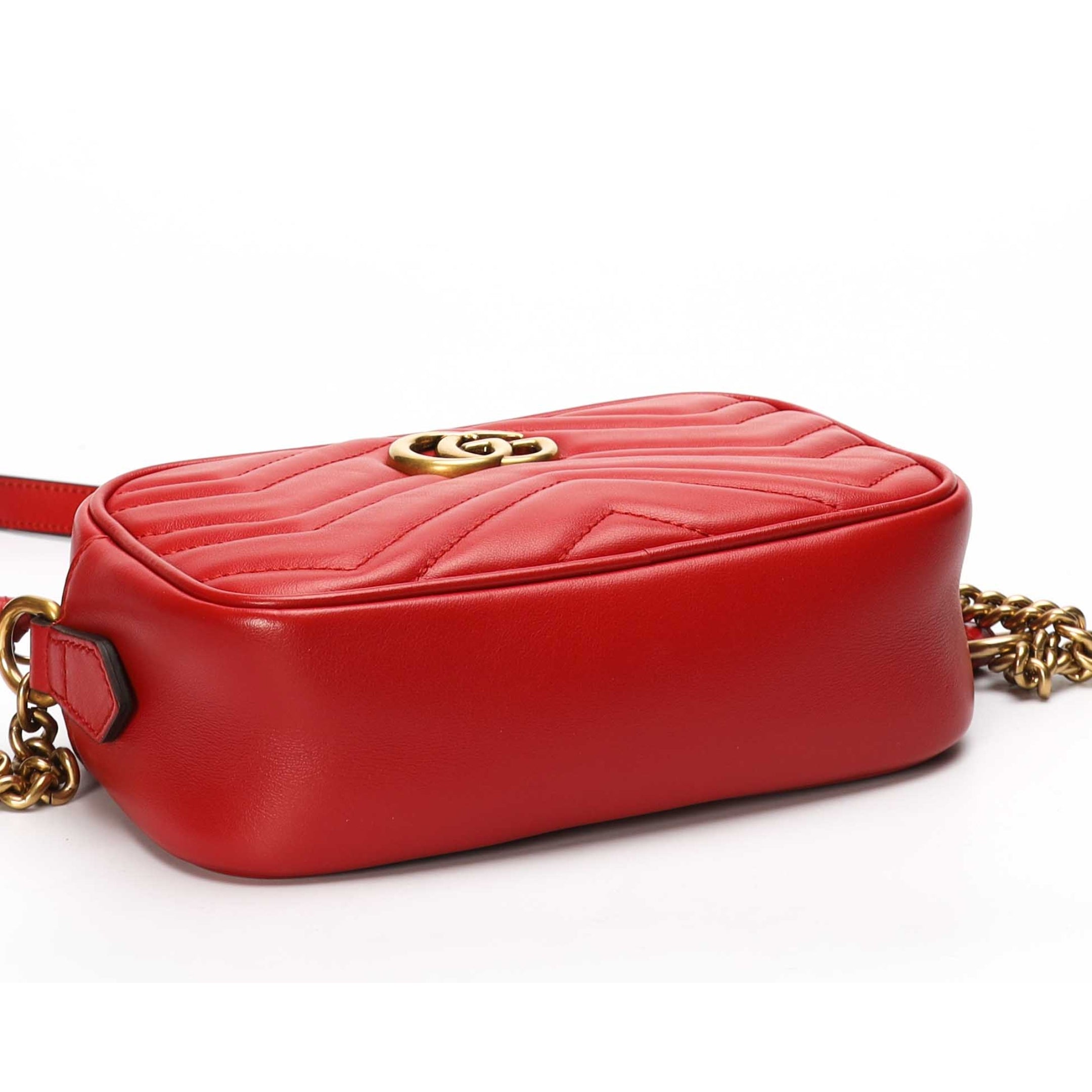 Gucci Marmont Red Camera Crossbody Bag