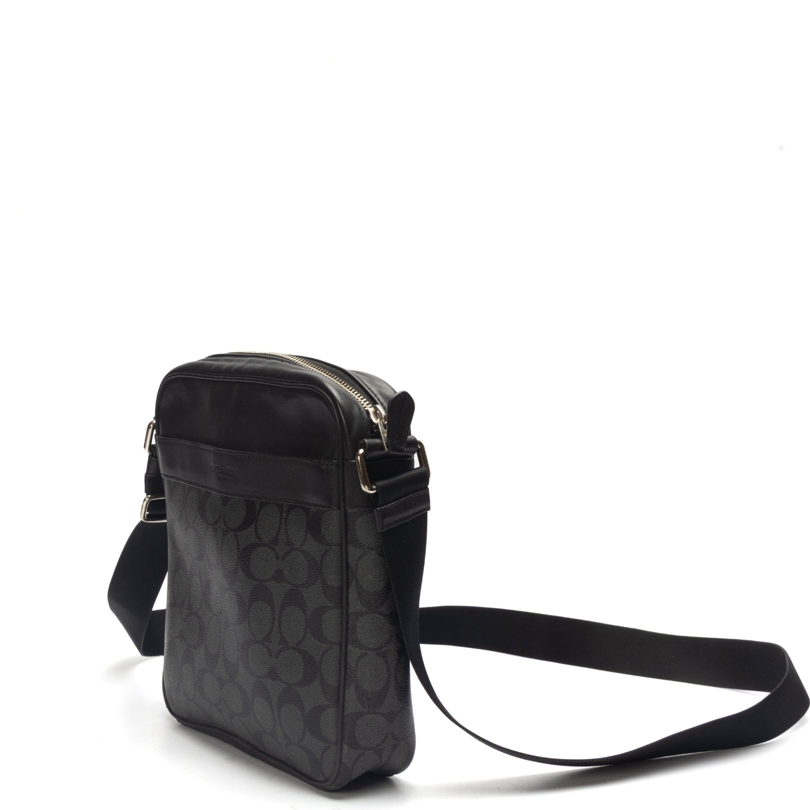 Coach Black Sullivan Logo Messenger Bag