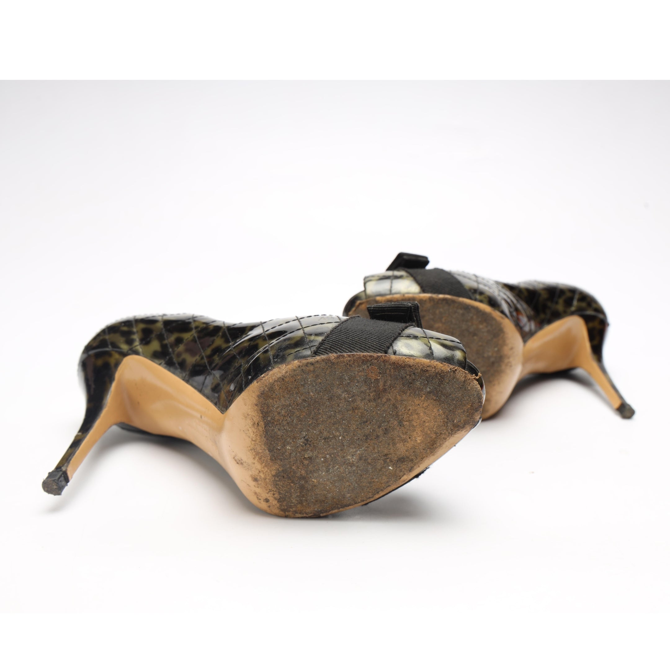 Salvatore Ferragamo Talia Quilted Patent Leather Pumps