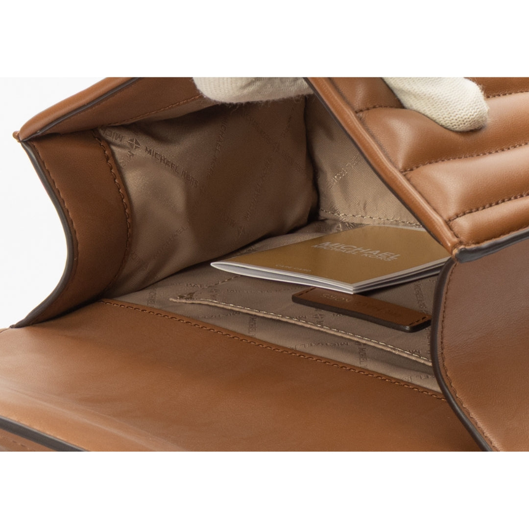 Michael Kors Brown Whitney Quilted Shoulder Bag