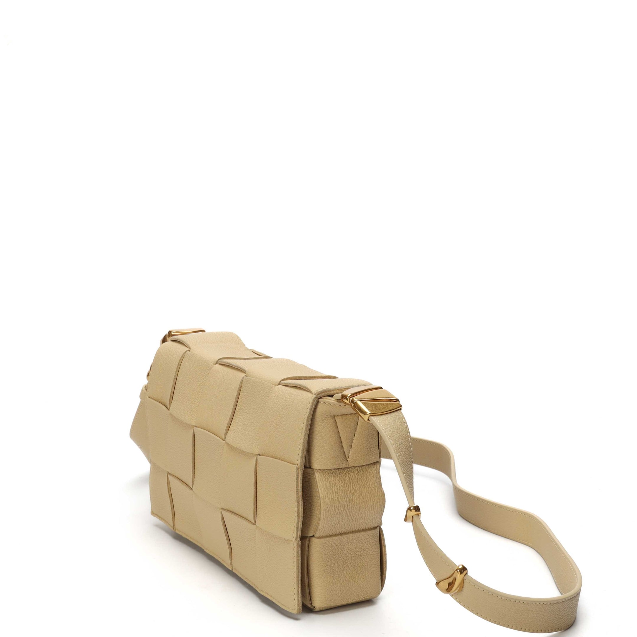 Bottega Veneta Beige Intrecciato Cassette Crossbody Bag